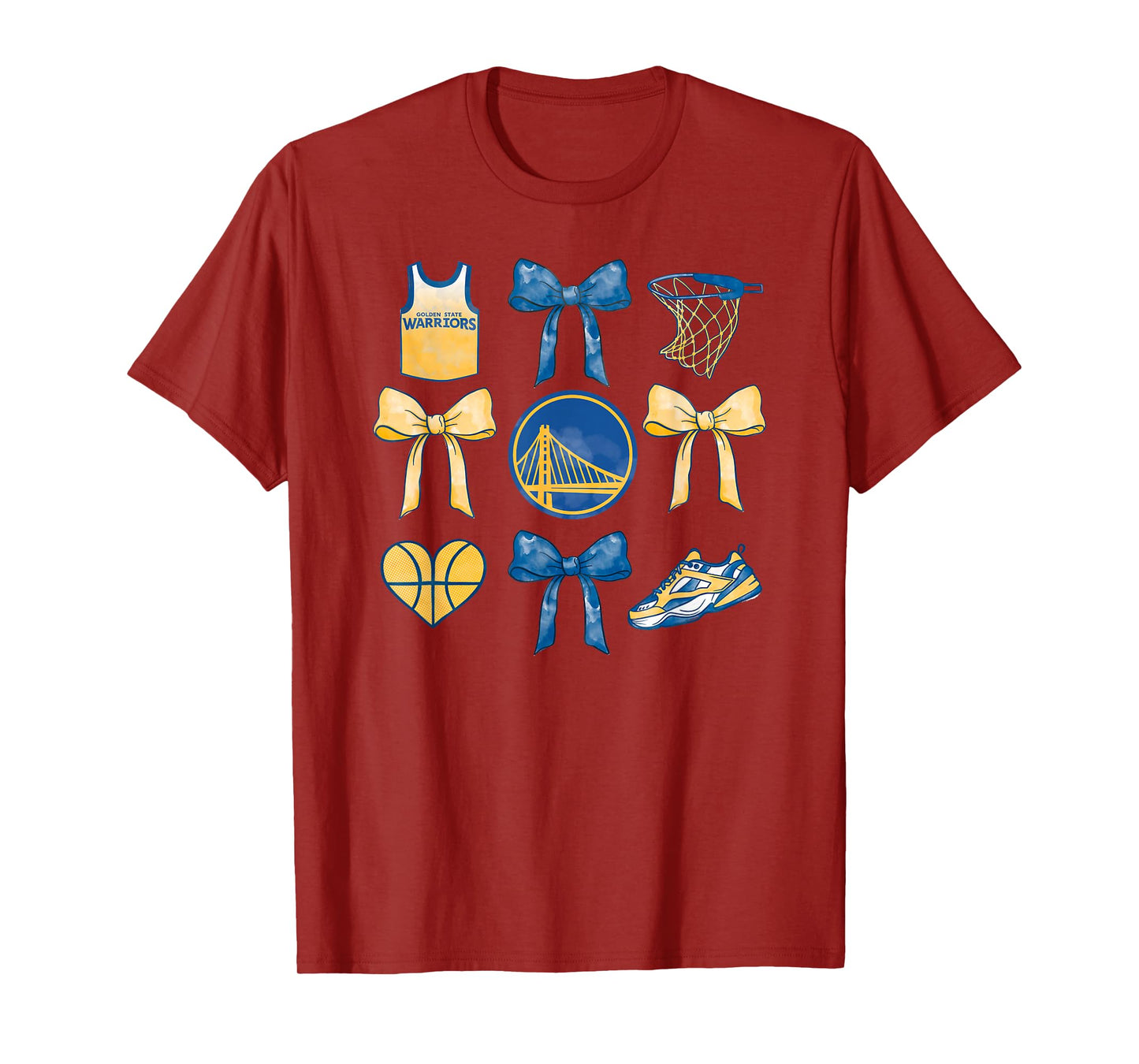 NBA Golden State Warriors Bow Grid T-Shirt