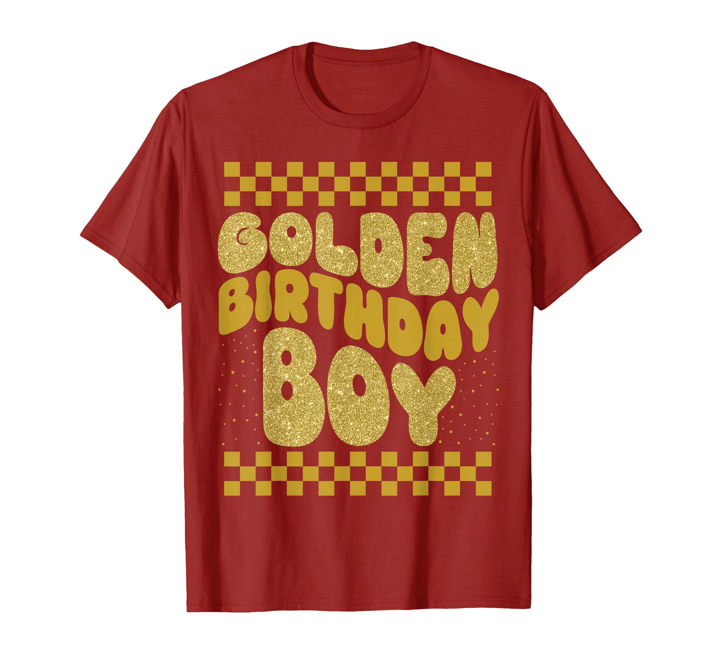 Golden Birthday Boys Bday Toddlers Birthday Party Decoration T-Shirt