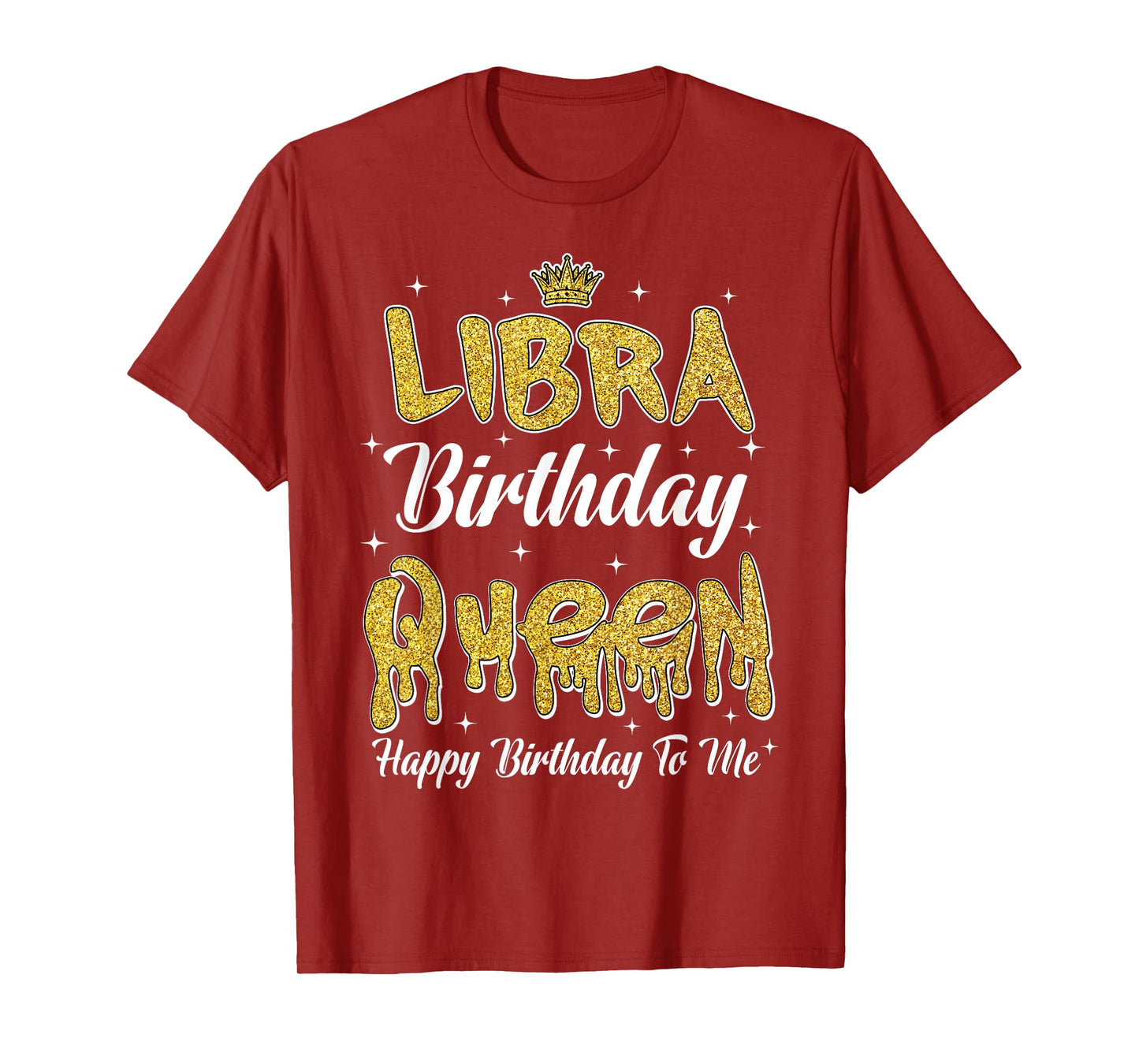 Libra Birthday Queen It's My Birthday Women Girl Zodiac T-Shirt