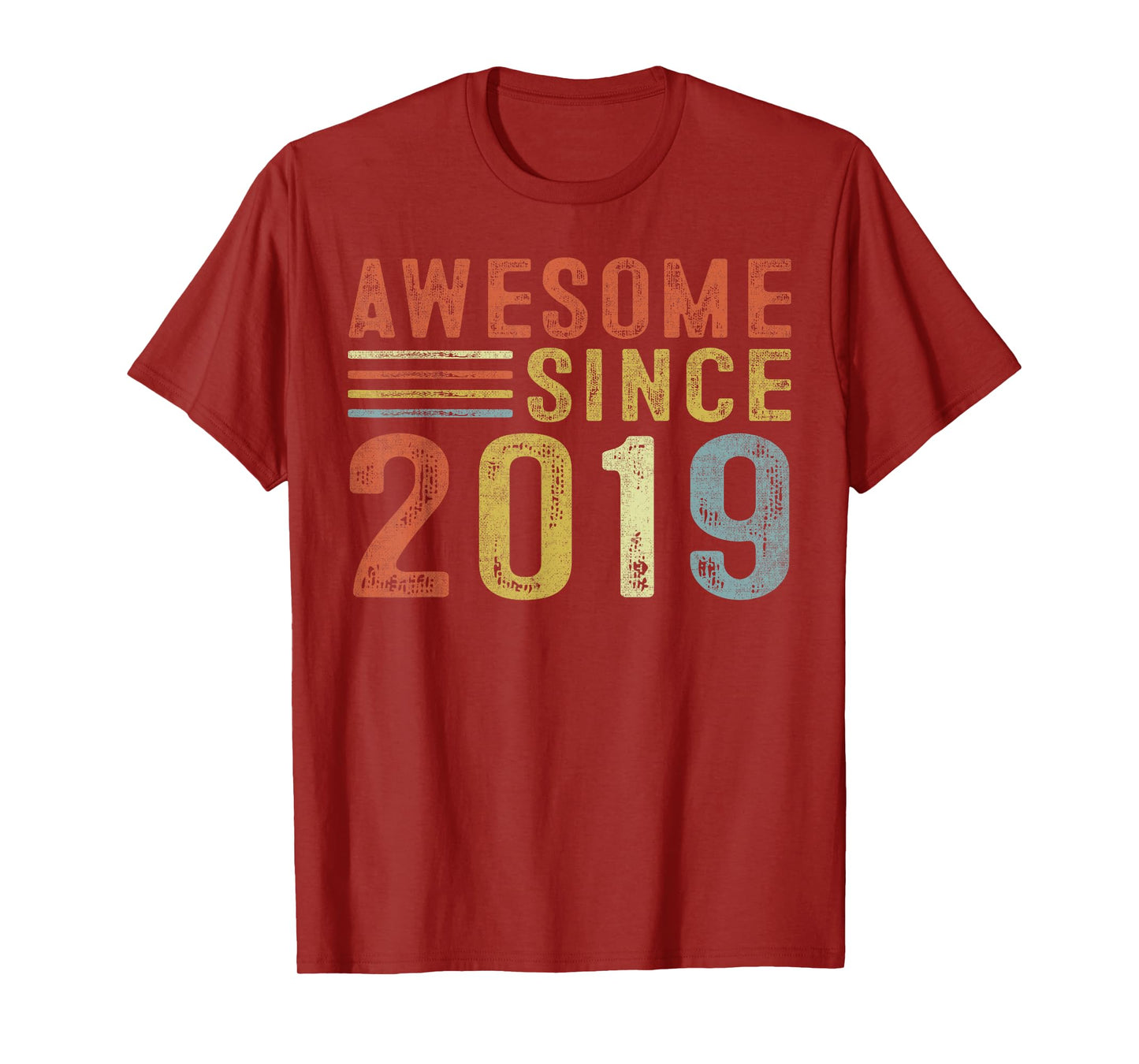 Awesome Since 2019 Vintage Style Born in 2019 Birthday Gifts T-Shirt