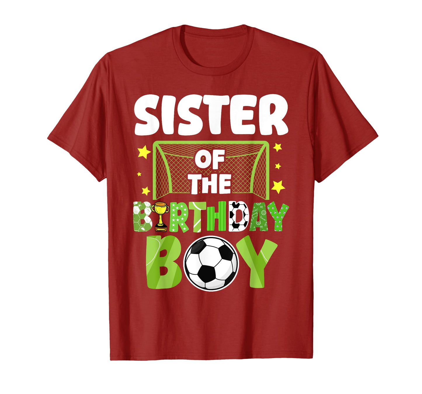 Soccer Sister Birthday Boy Party Soccer Family Matching T-Shirt