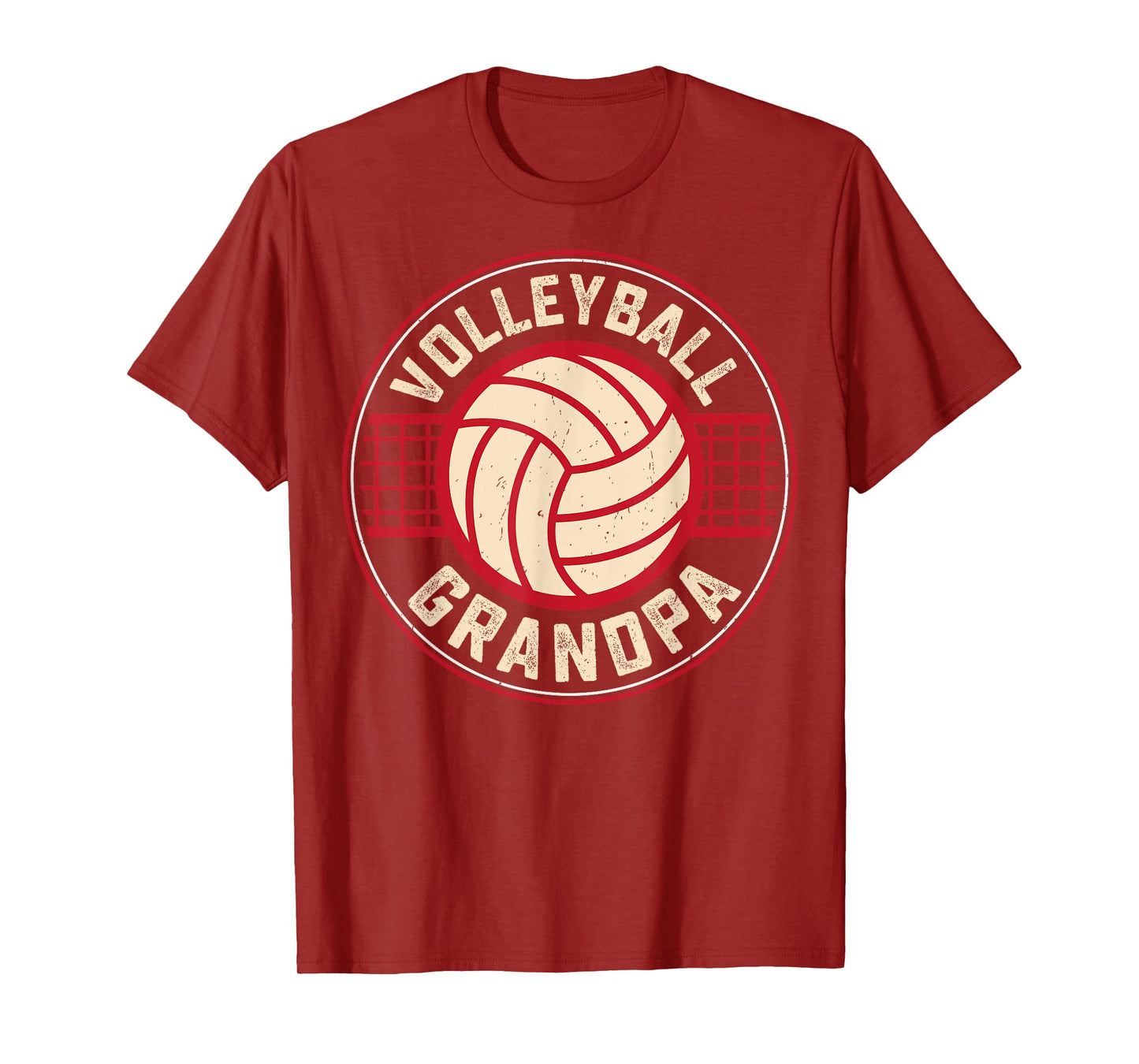 Volleyball Grandpa Fathers Day Volleyball Lover Grandfather T-Shirt