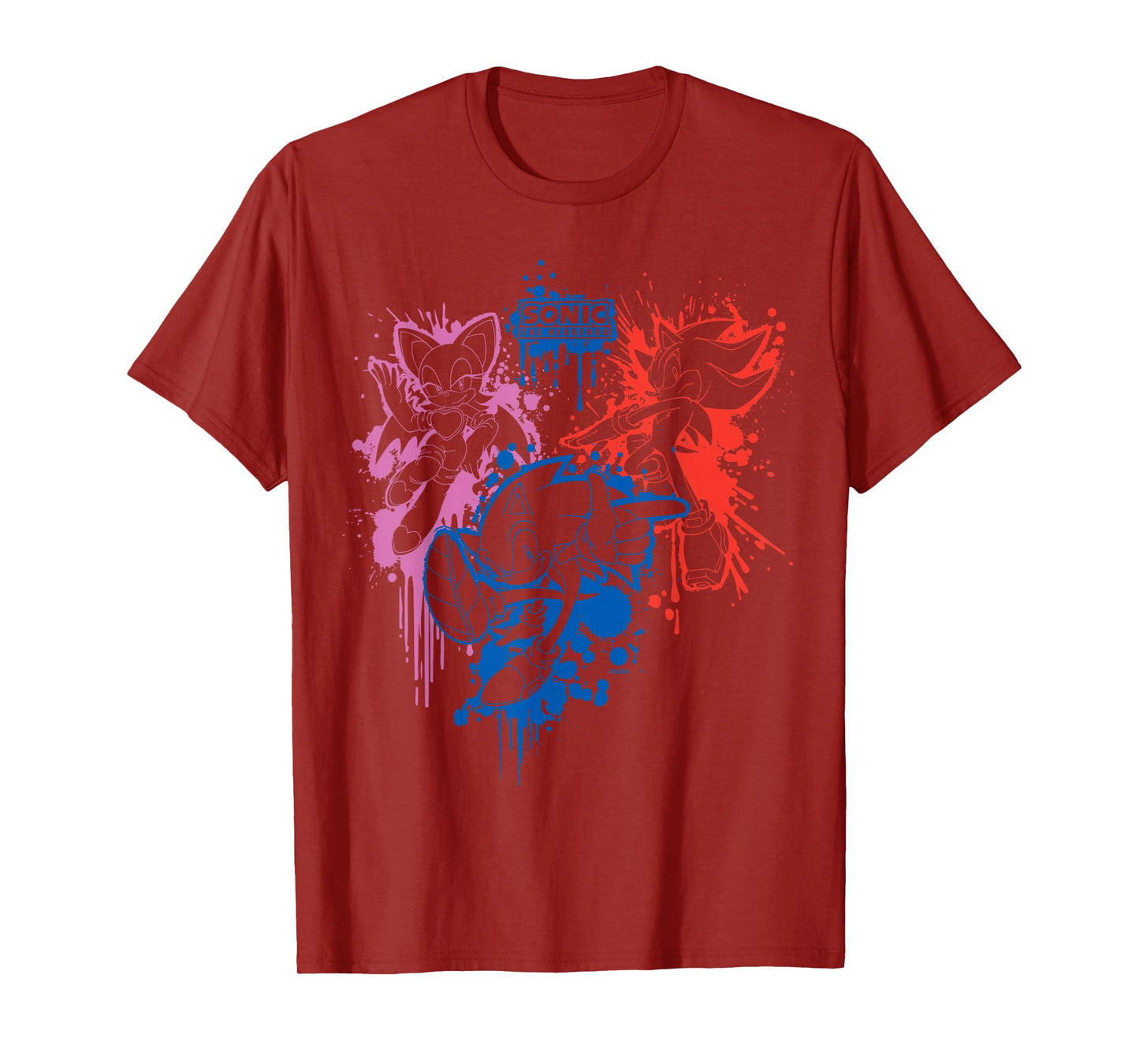 Sonic the Hedgehog - Spray Paint (Rouge, Sonic, Shadow) T-Shirt
