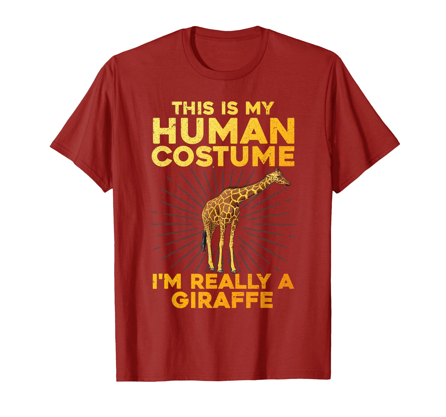 Cool Giraffe Art for Men Women Kids Toddler Giraffe Costume T-Shirt