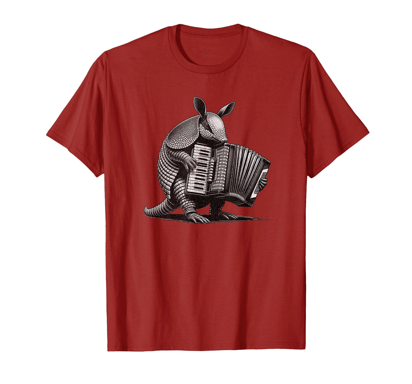 Armadillo playing the accordion, Funny Animals, Musicians T-Shirt