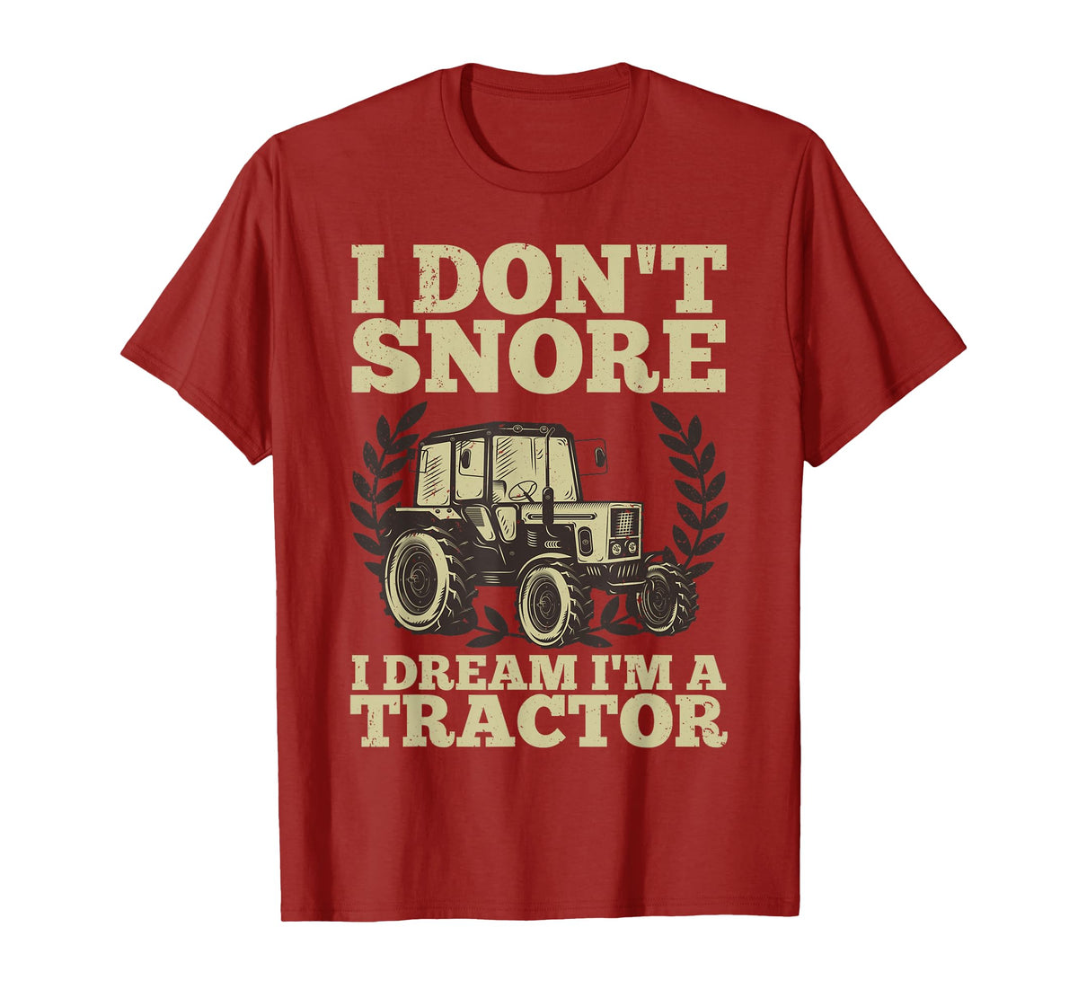 Cute Tractor For Men Dad Kids Agriculture Farmer Snore Truck T-Shirt