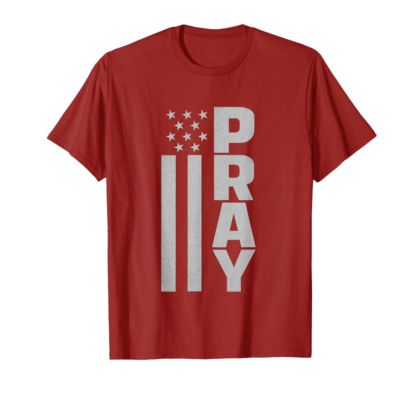 Pray for America Christian Urban Flag Design - Religious T-Shirt