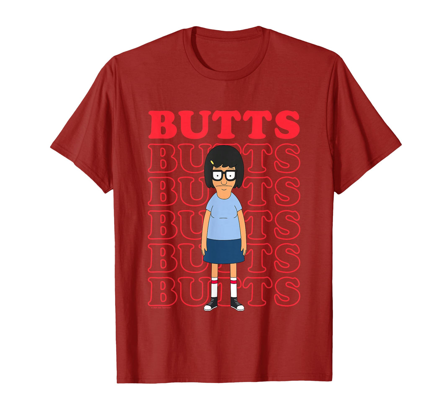 Bob's Burgers Tina Likes Butts Logo Stack T-Shirt