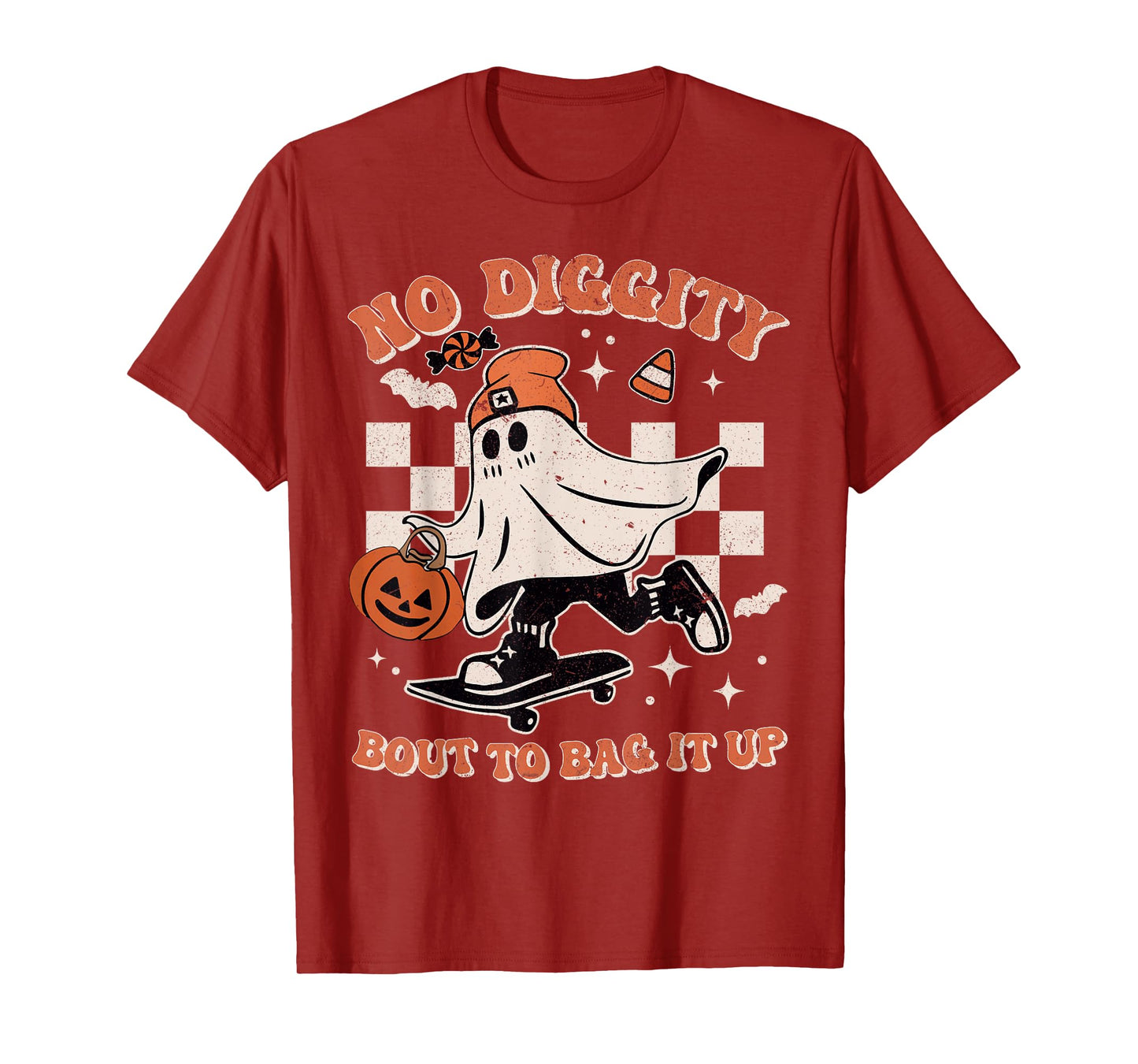 Halloween Ghost No Diggity Bout to Bag It Up Toddler Boy Kid T-Shirt