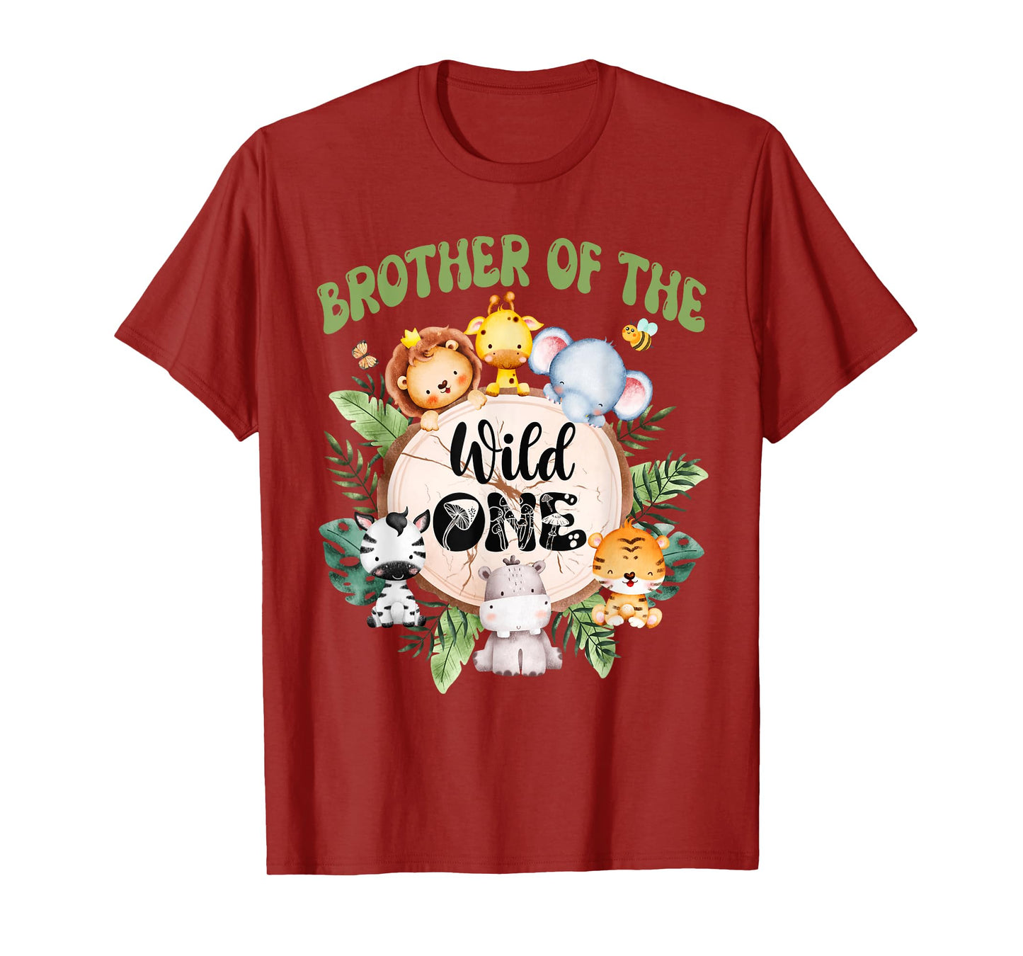 Brother Of The Wild One 1st Birthday Safari Family Matching T-Shirt