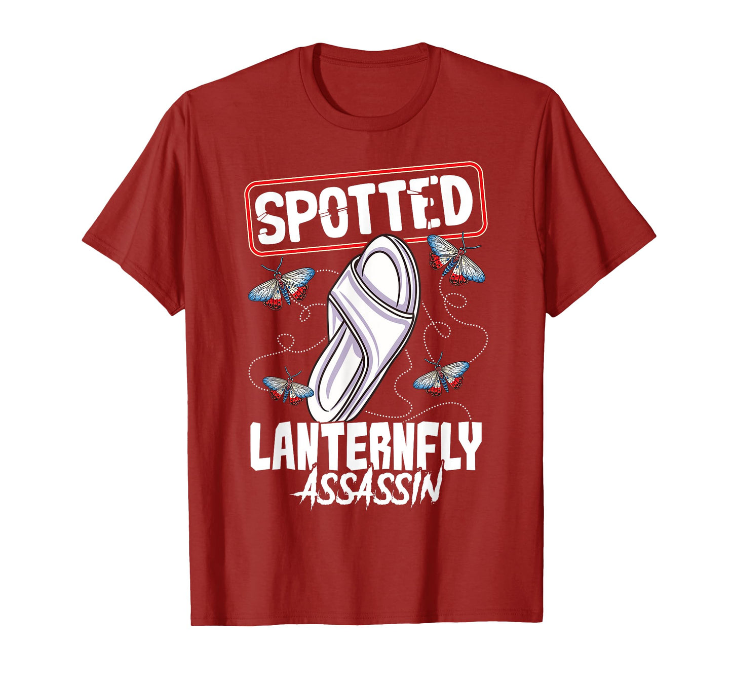Spotted Lanternfly Trap Assassin Ninja Warrior Lantern Fly T-Shirt