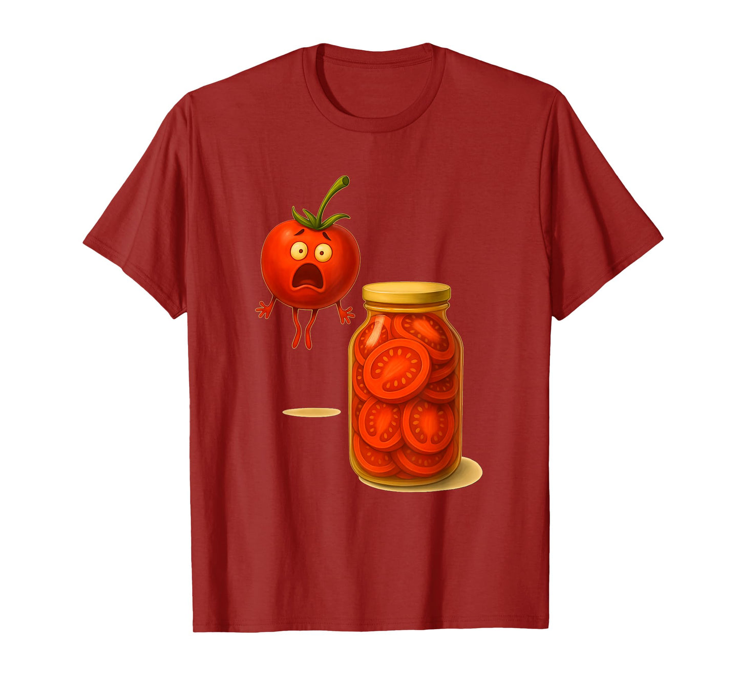 Funny Tomato Surprise A Jar Of Sliced Tomatoes T-Shirt
