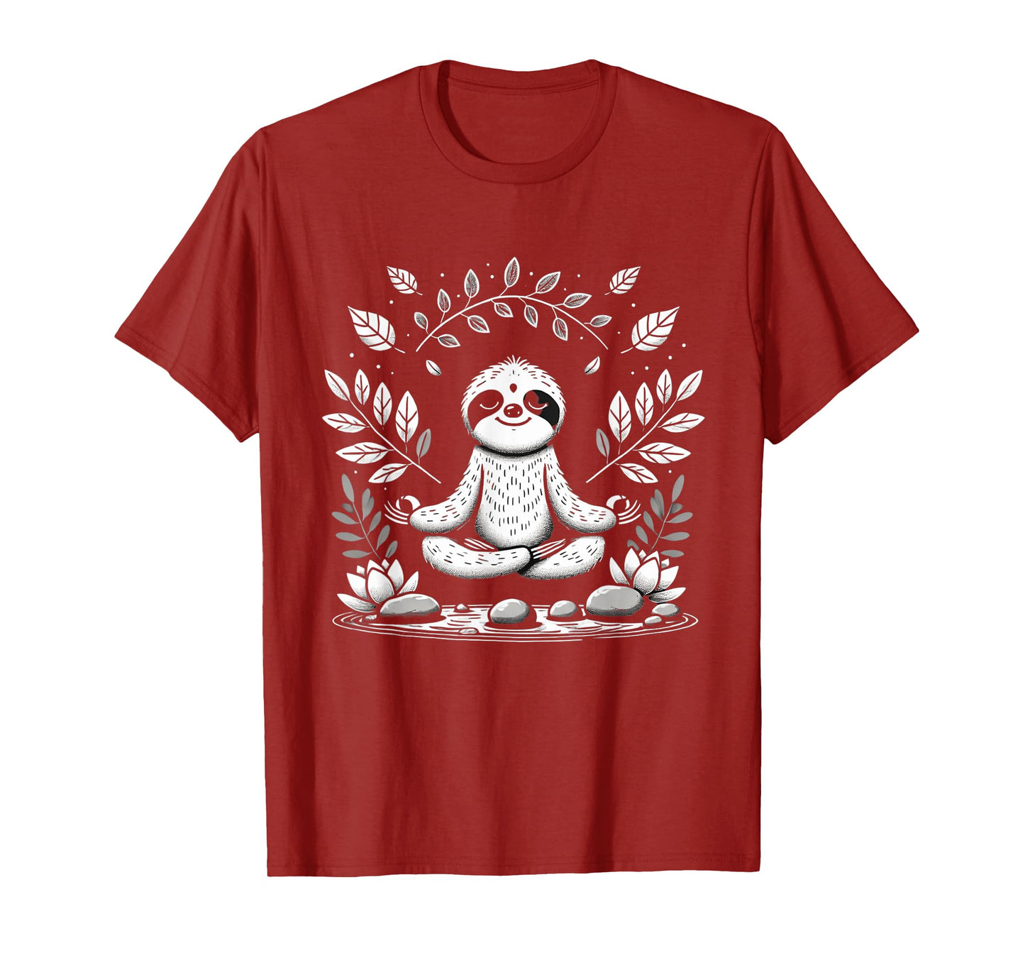 Cute Funny Sloth Meditating Meditation Peace Zen Sloth T-Shirt