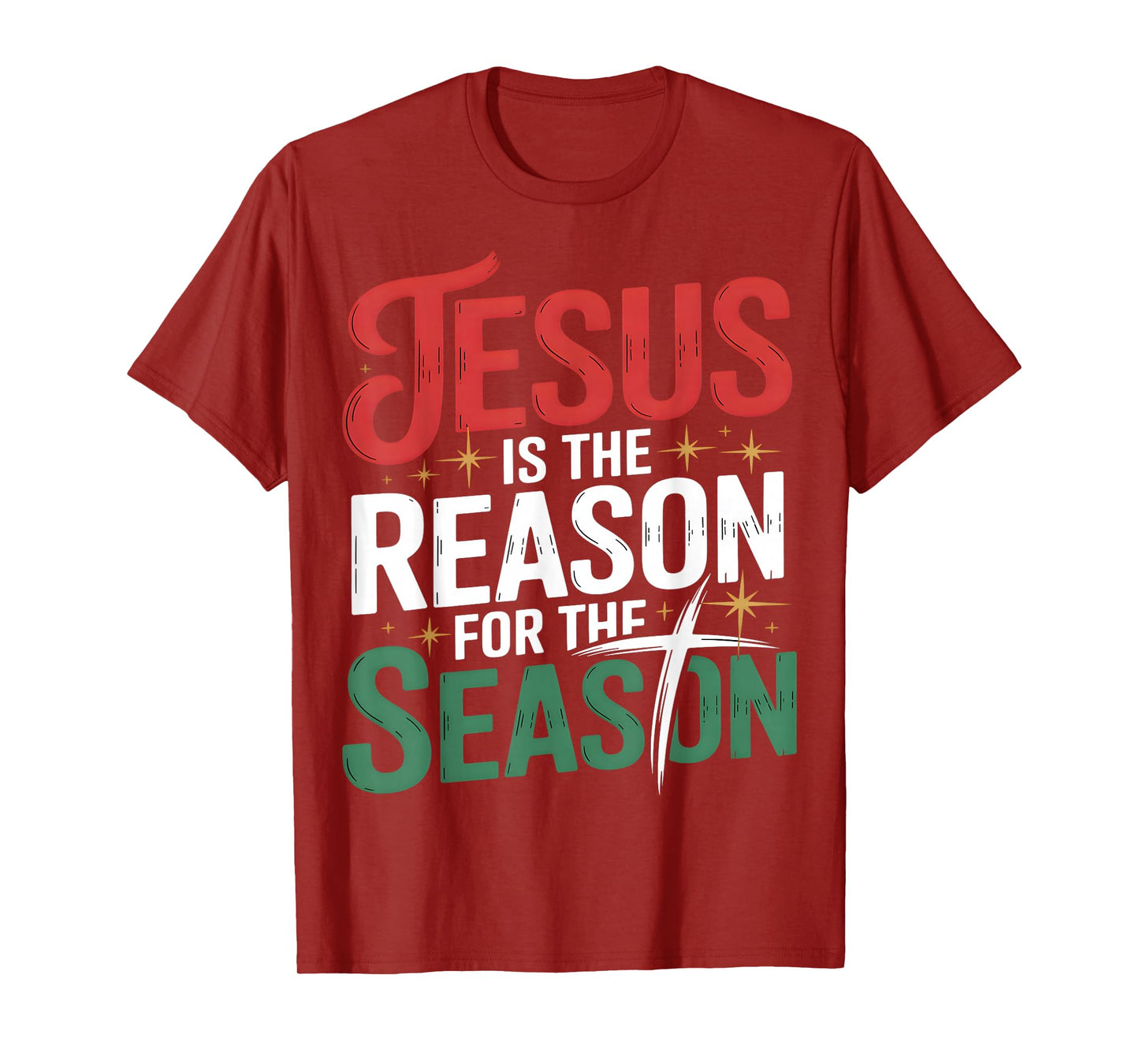 Jesus is The Reason for The Season Christian Christmas T-Shirt