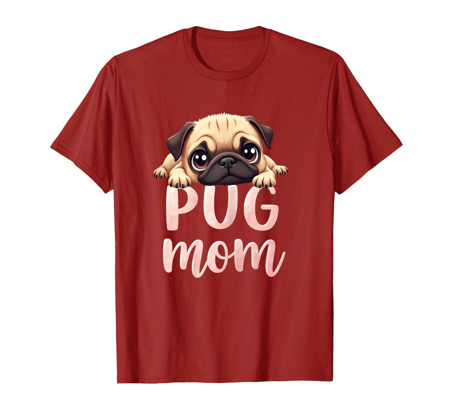 Pug Mom Dog Pug Mama Cute Puppy T-Shirt for Women