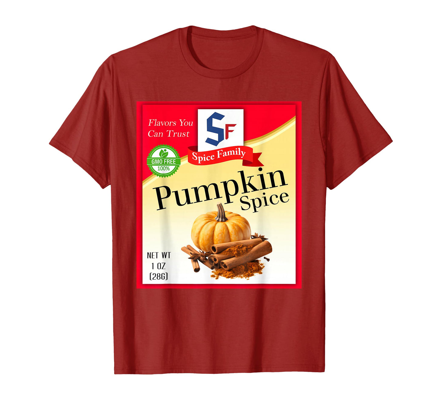 Pumpkin Spice Group Costume Family Matching Outfit T-Shirt