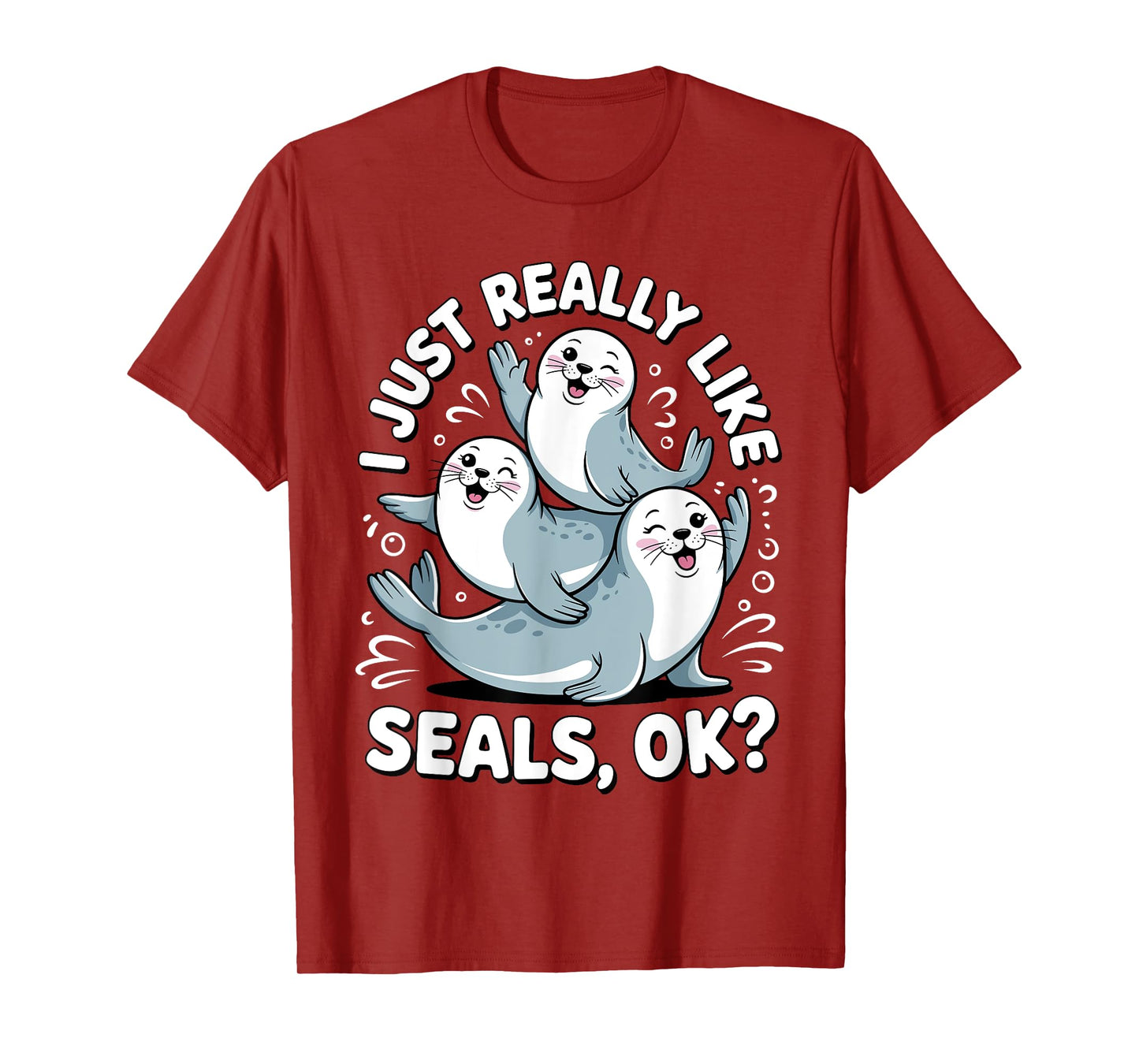 Cute Seal Design for Men Women Kids Ocean Animal Seal Lovers T-Shirt