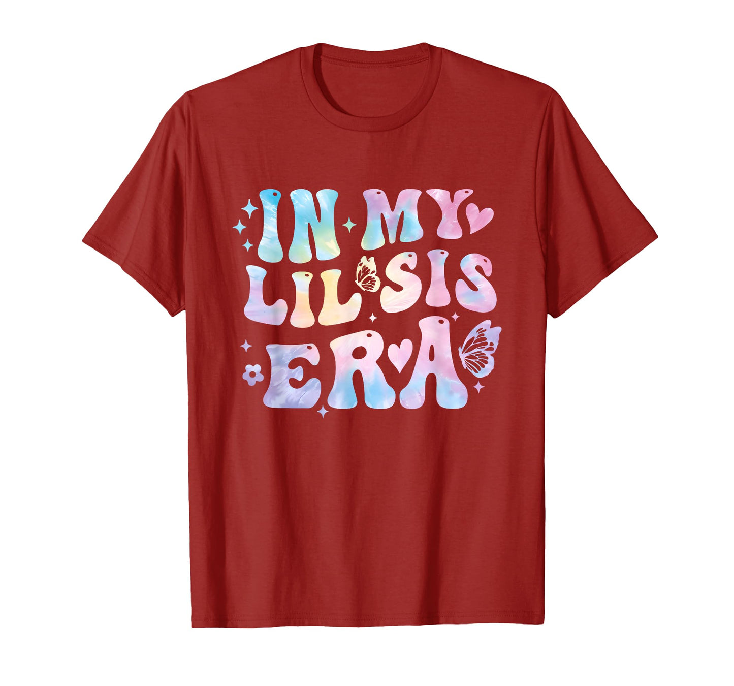 Groovy In My Lil Sis Era Retro Tie Dye Sister Toddler Kids T-Shirt