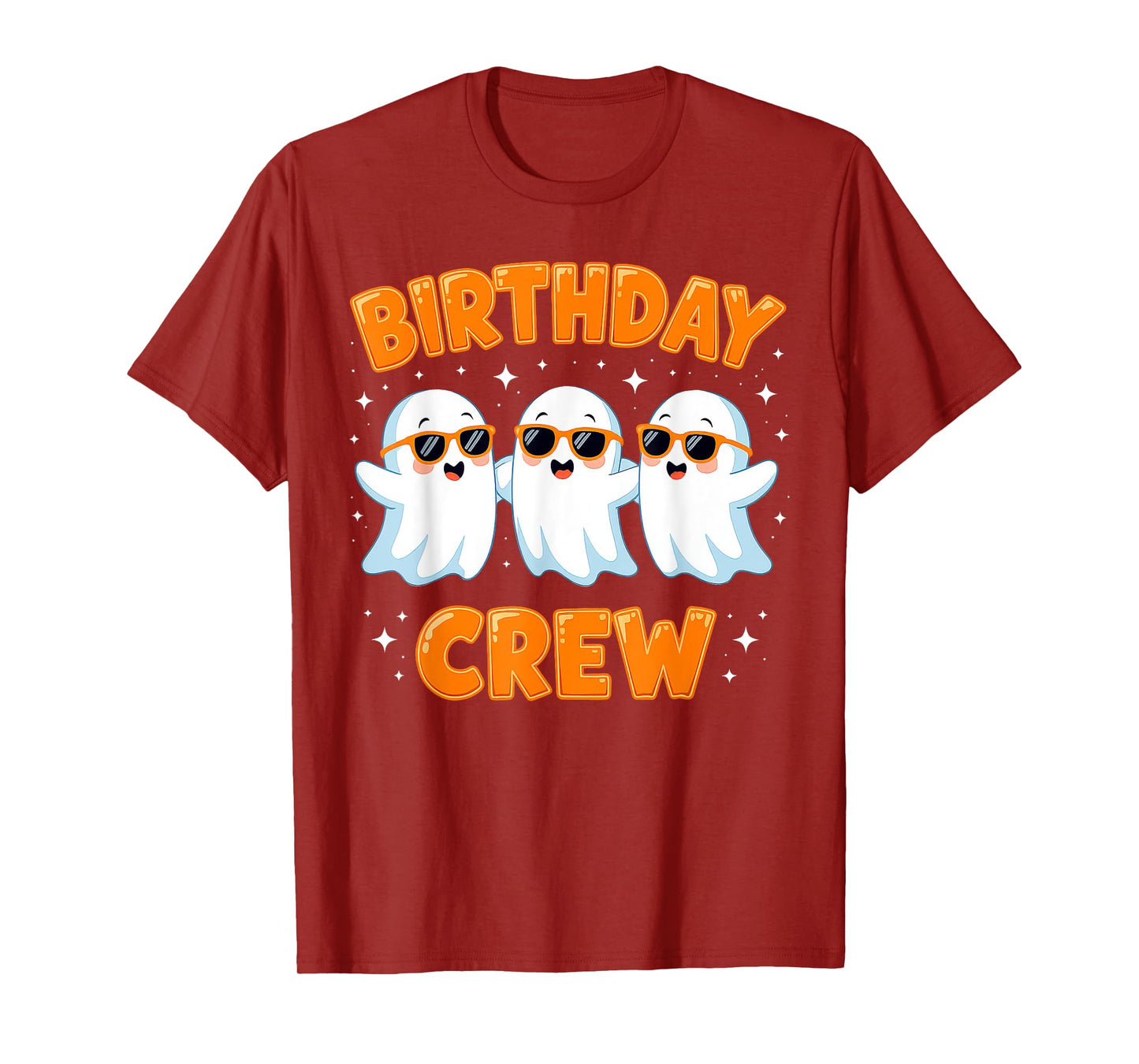 Birthday Boo Crew Funny Ghost Matching Family Squad Group T-Shirt