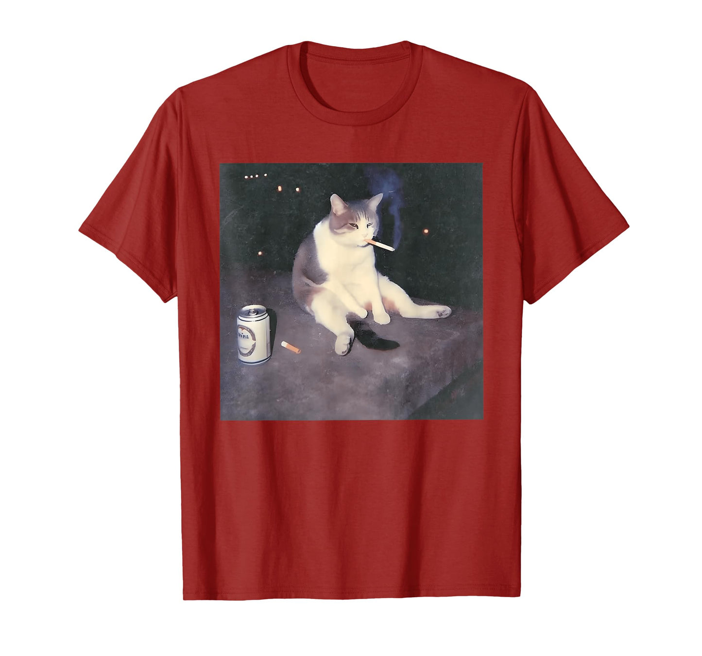 Funny Smoking Cat Meme T-Shirt
