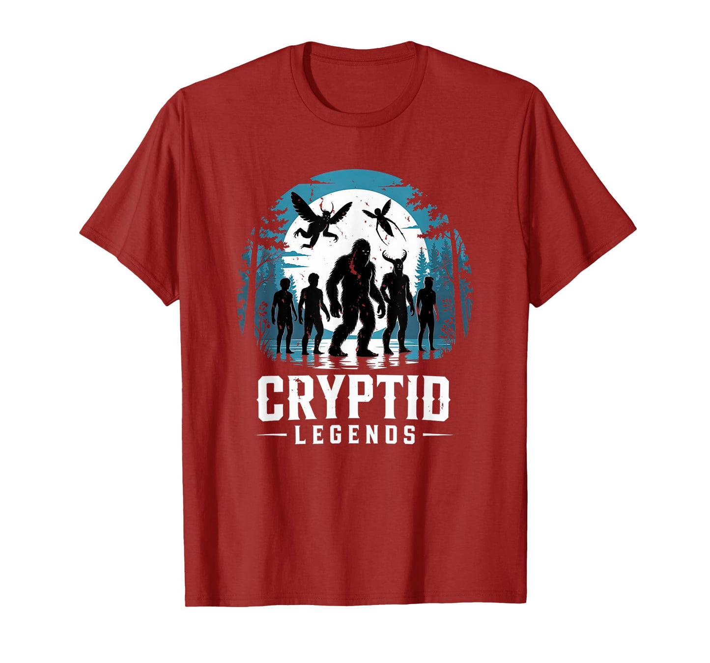 Cryptid legends mothman bigfoot jersey devil chupacabra T-Shirt