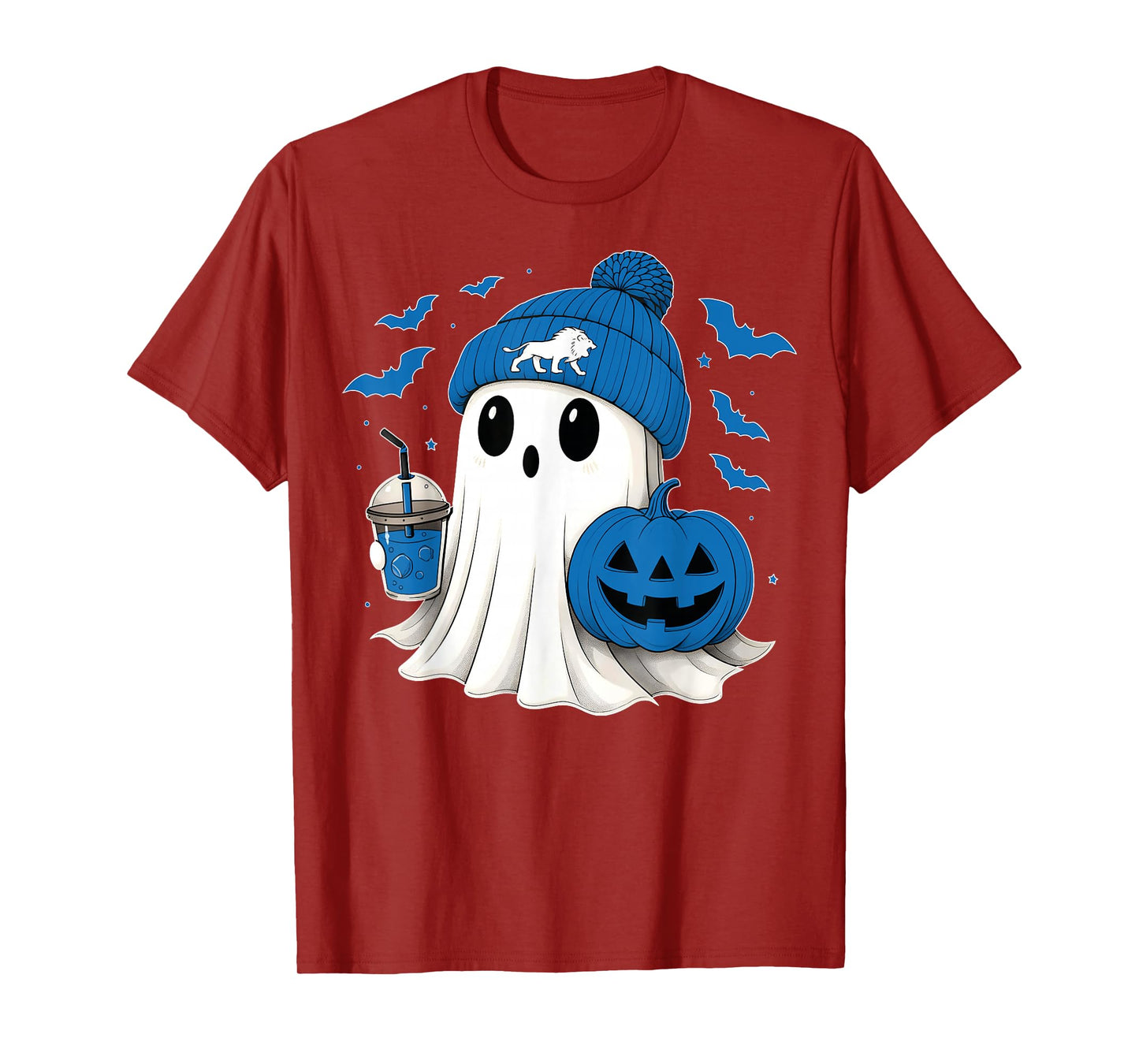 Vintage Retro Ghost Pumpkin Lion Gift for Men Women Kid T-Shirt
