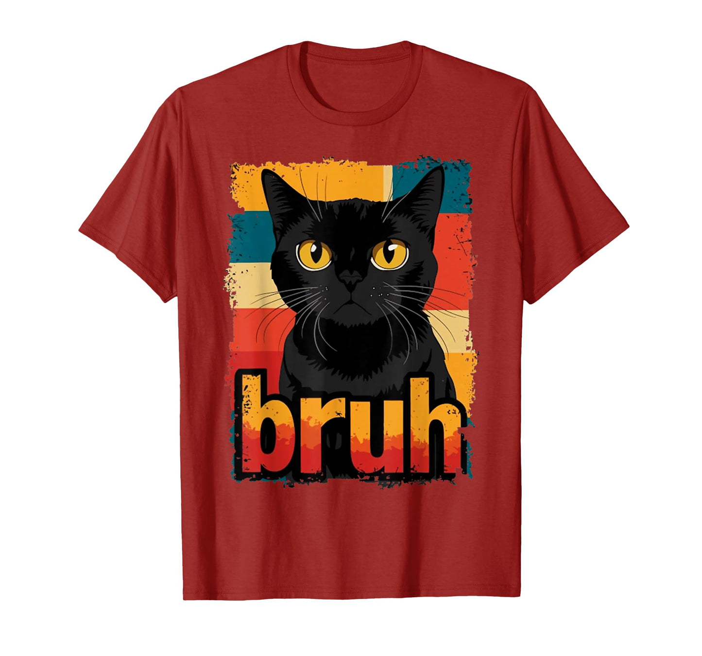 Funny Cat Bruh For Teens Boys Girls Men Women Meme Graphic T-Shirt