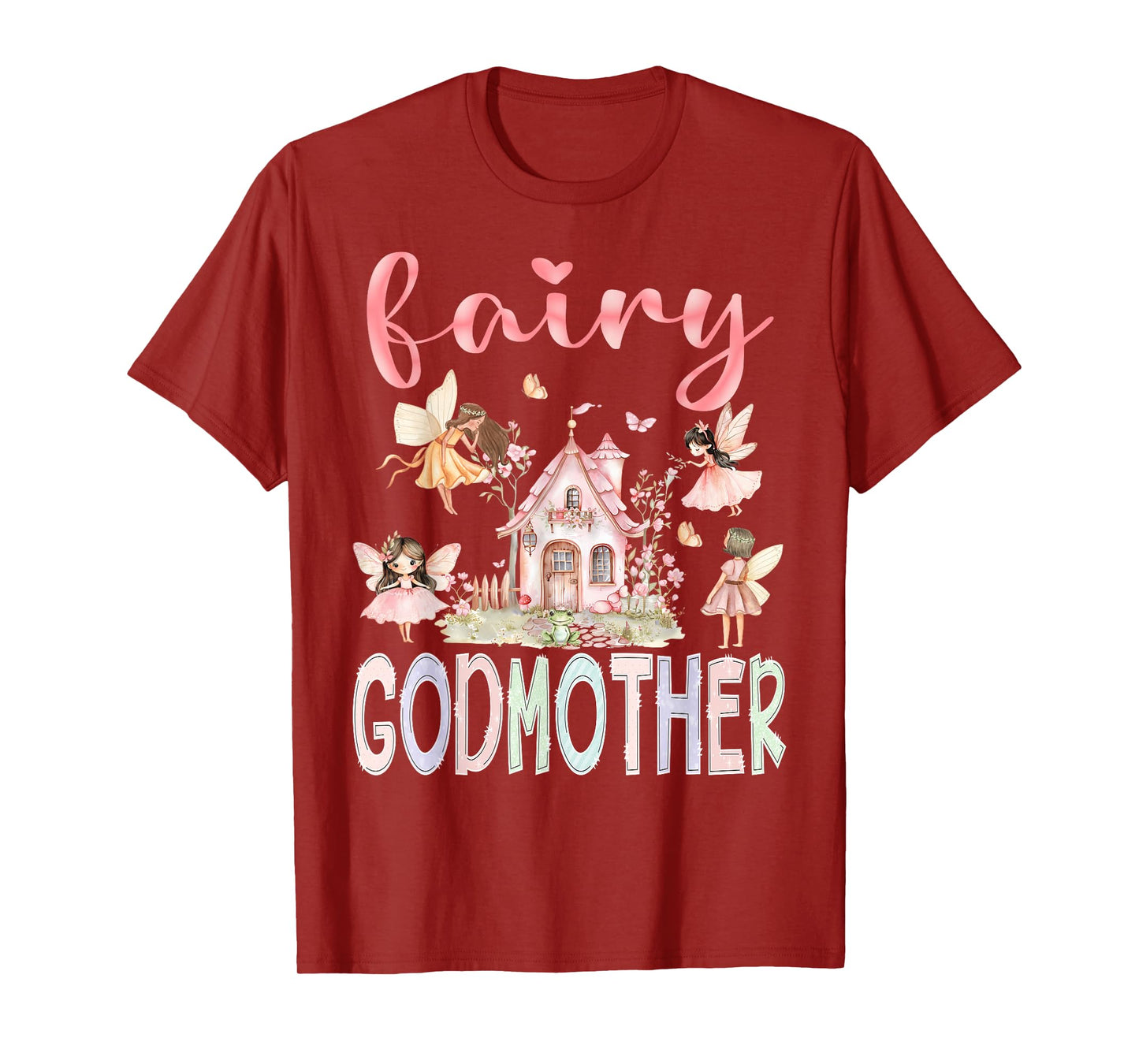 Fairy Godmother Magical Floral Funny Birthday Girl Fairytale T-Shirt