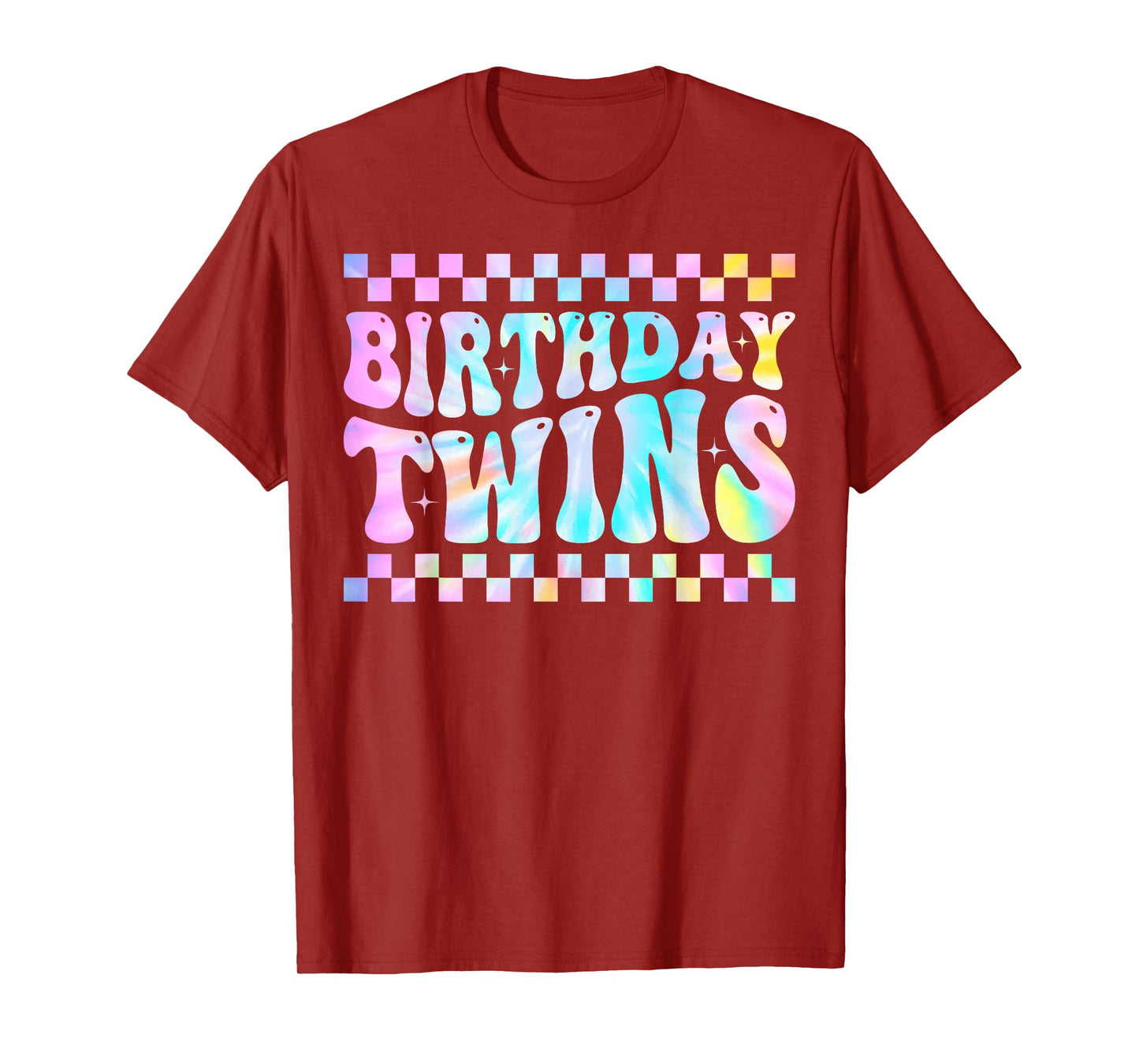Birthday Twins Retro Matching Twin Birthday Boys Girls T-Shirt