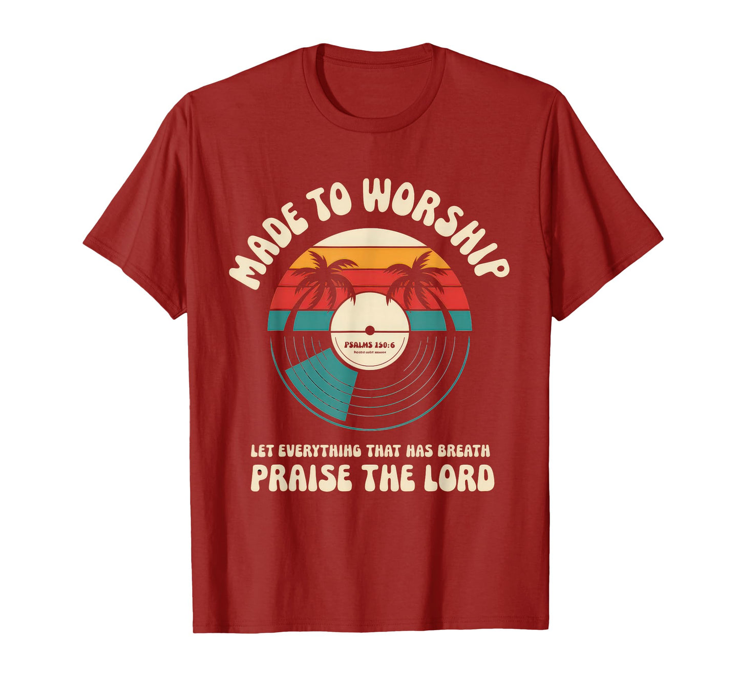 Worship Tshirt Christian Music Retro Cassette Psalms 150:6 T-Shirt