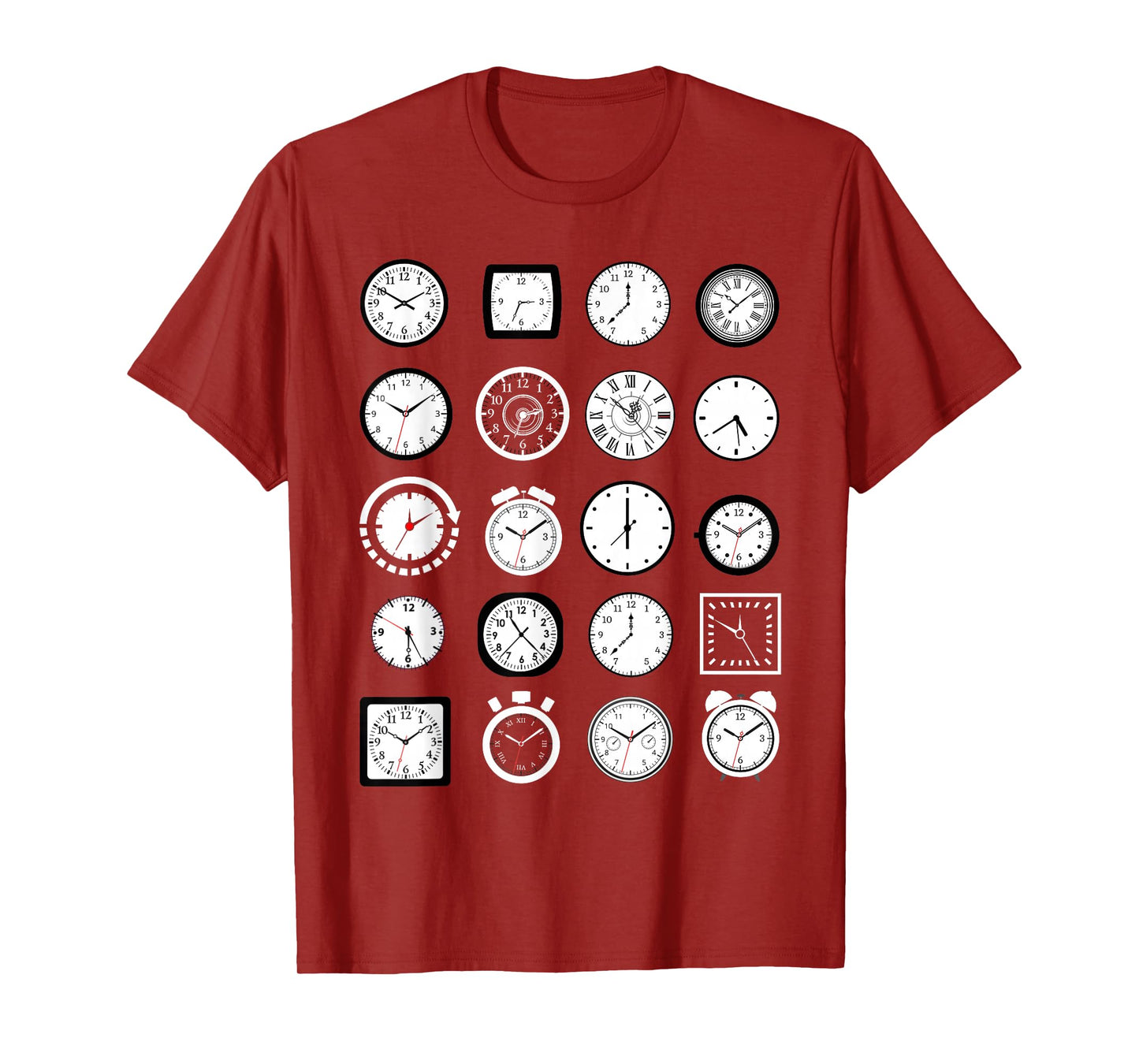 Clocks Costume Kids Boys Men Horologist Costume Halloween T-Shirt