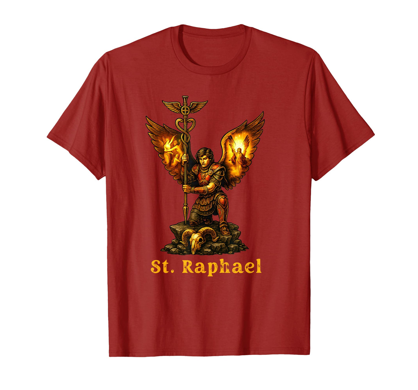 Saint Archangel Raphael Christian Art Faith T-Shirt
