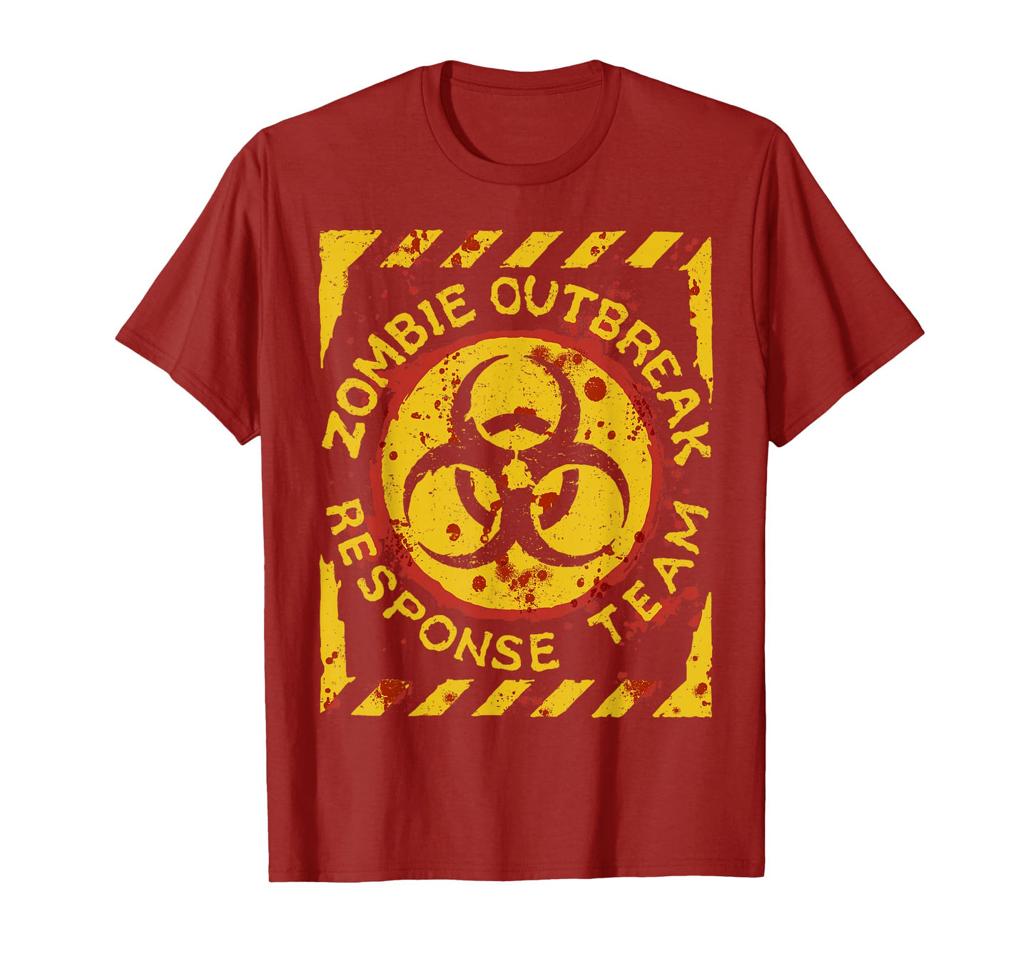 Zombie Outbreak Halloween Response Team Funny Men Apocalypse T-Shirt