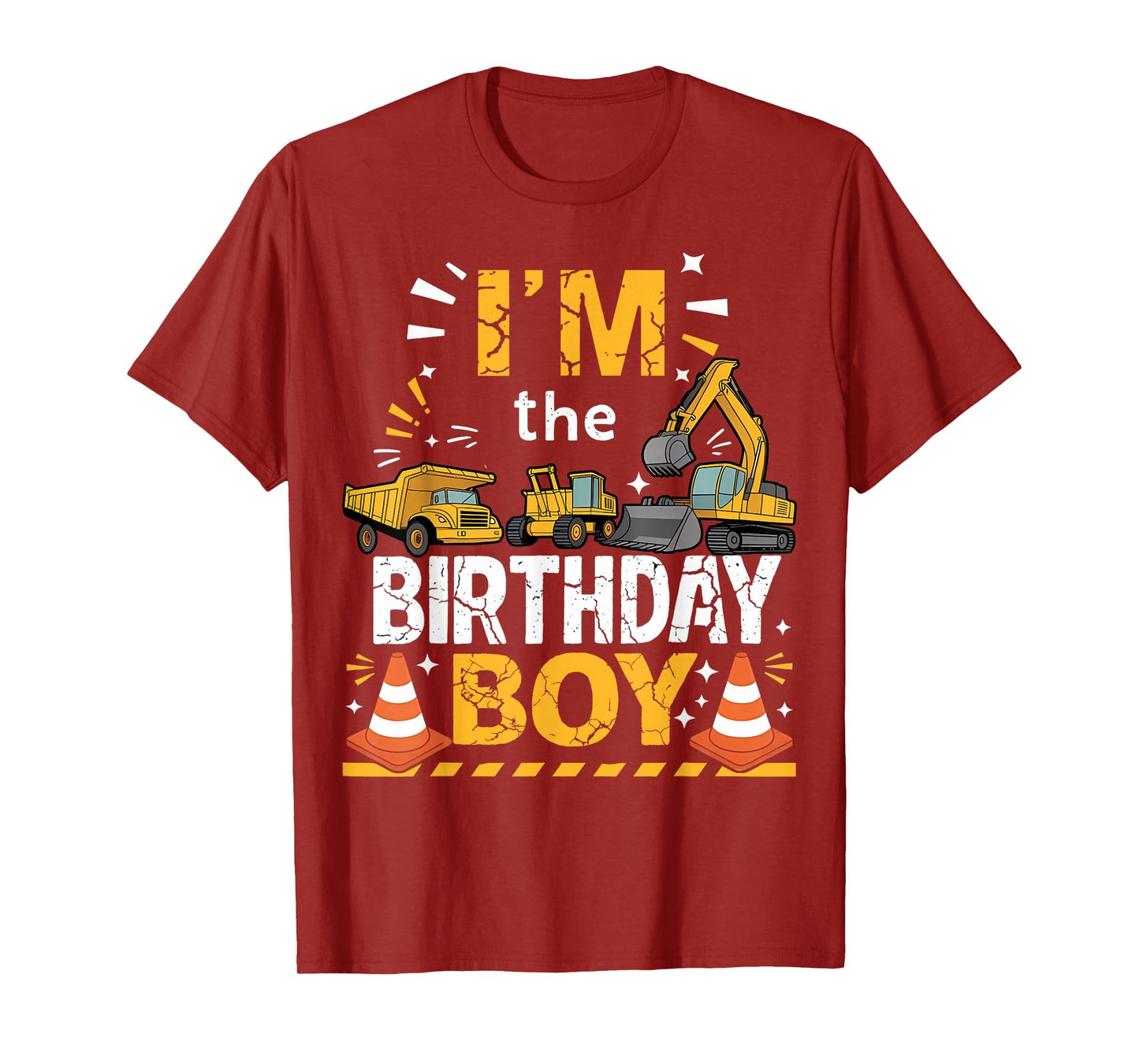 I'm The Birthday Boy Construction Theme Matching T-Shirt