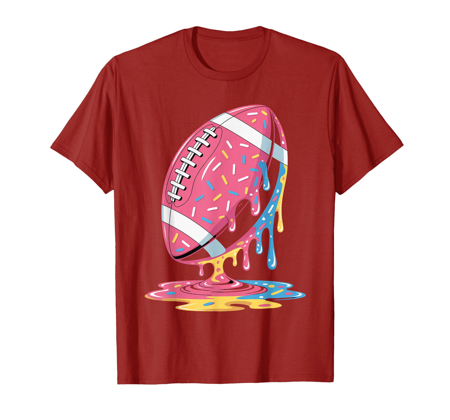Ice Cream Drip Men Women Game American Football Drip T-Shirt