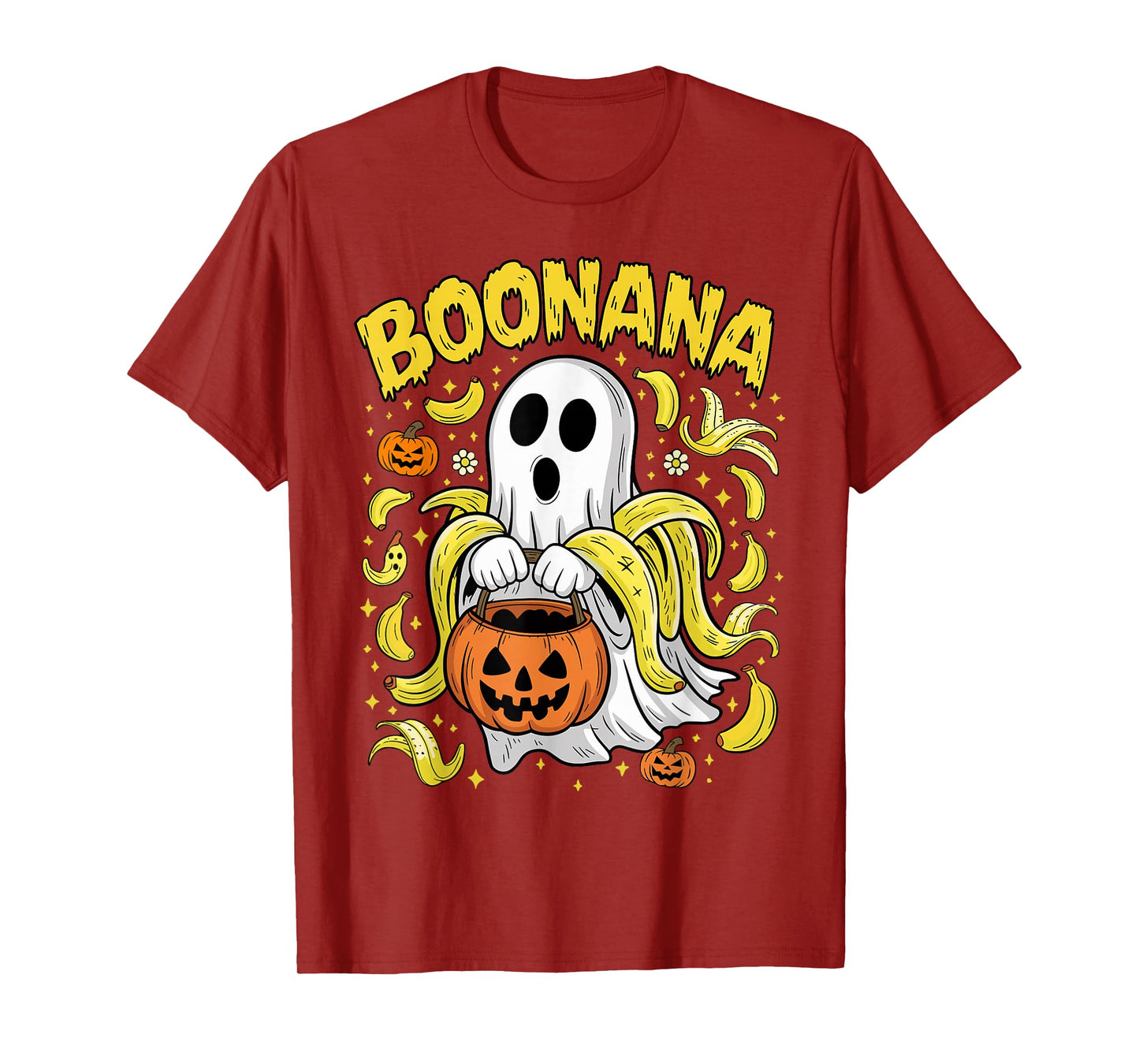Boonana Cute Ghost Banana Ghost Food Halloween Costume T-Shirt