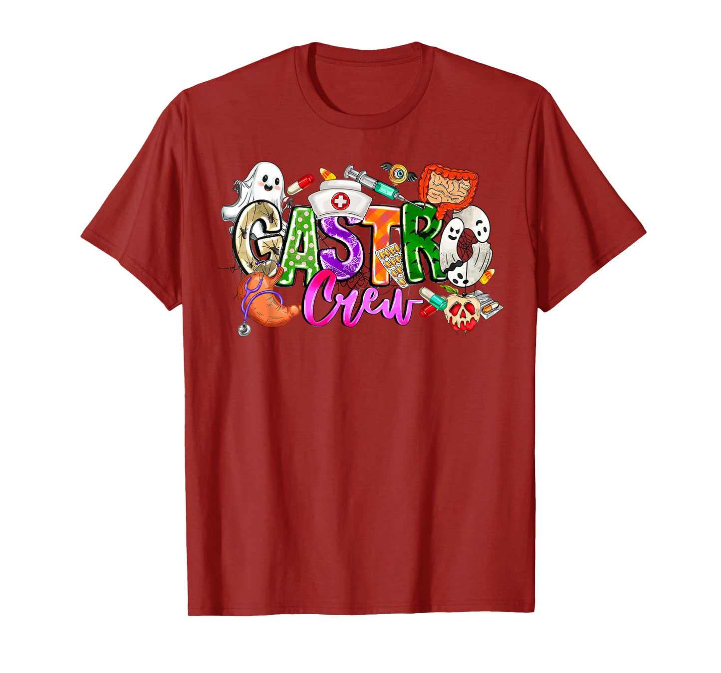 Gastro Crew Gastroenterology Nurse Funny Halloween gi nurse T-Shirt