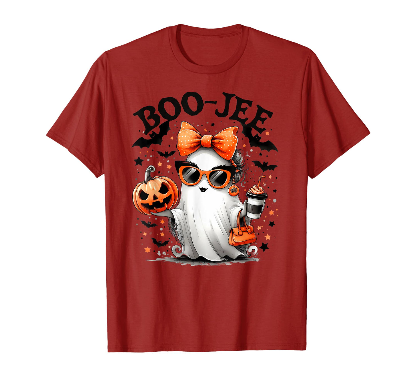 Halloween Trick or Treat BOO-GEE Ghost And Pumpkin T-Shirt