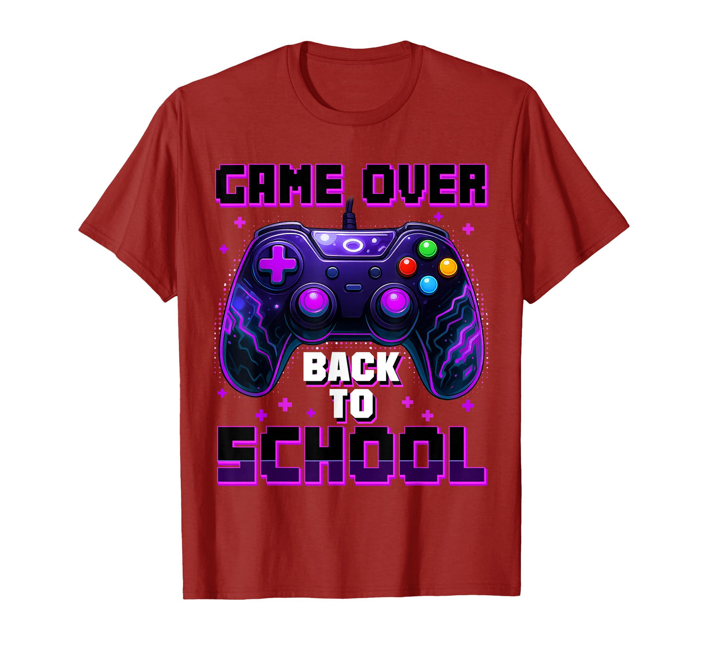Controller Game Over Back To School First Day Of School Boys T-Shirt