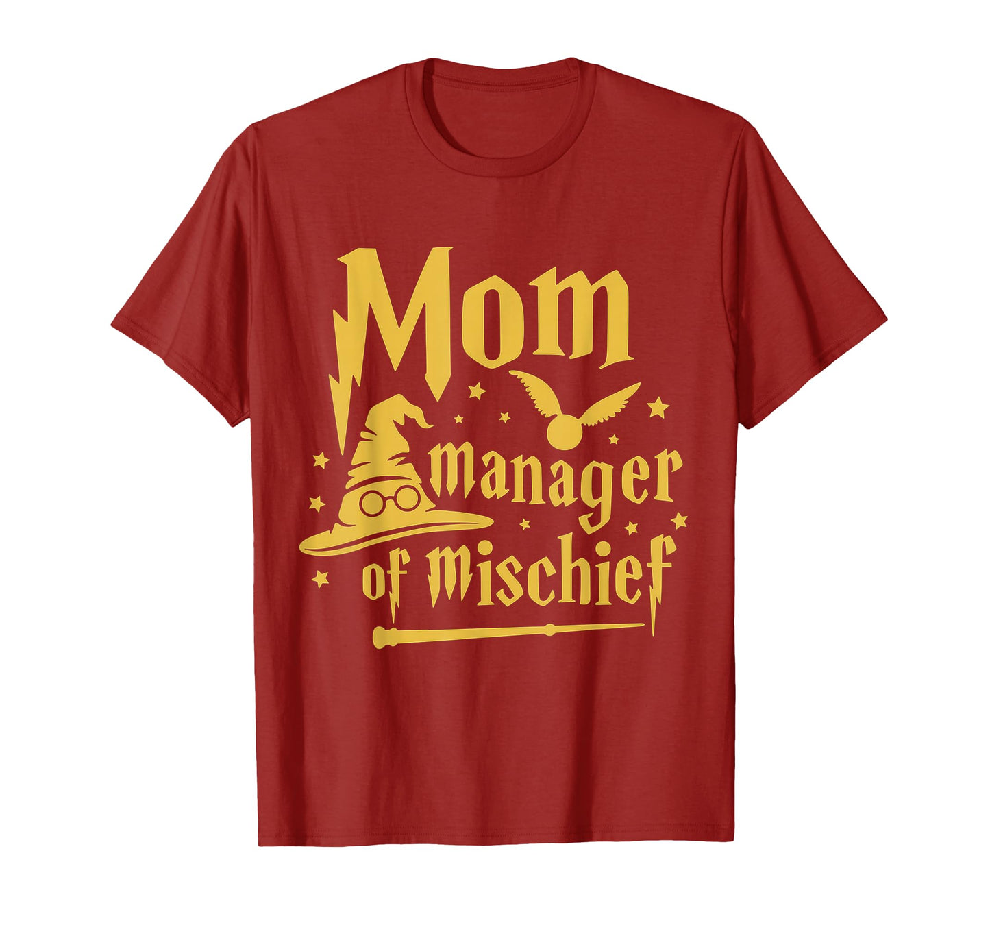 Magical Mom Manager of Mischief Birthday Family Matching T-Shirt