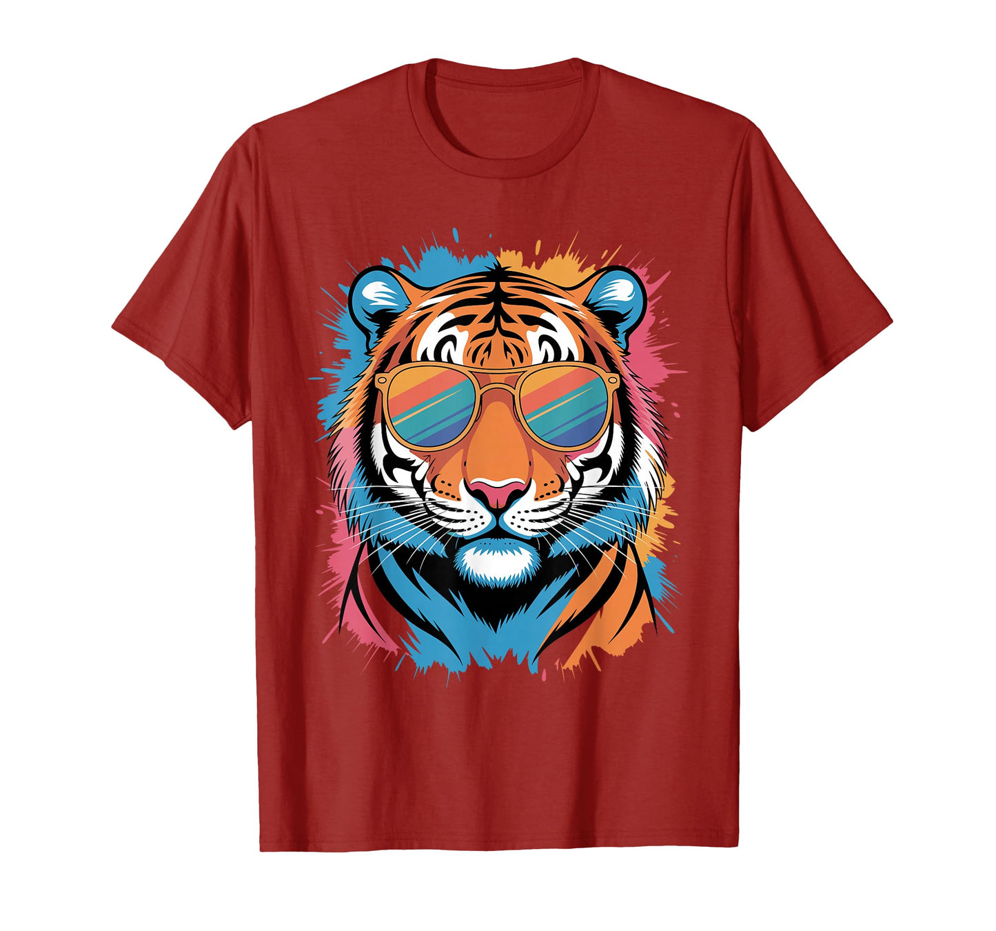 Cool Tiger Costume for Men Women Kids Pattern Tiger Lover T-Shirt