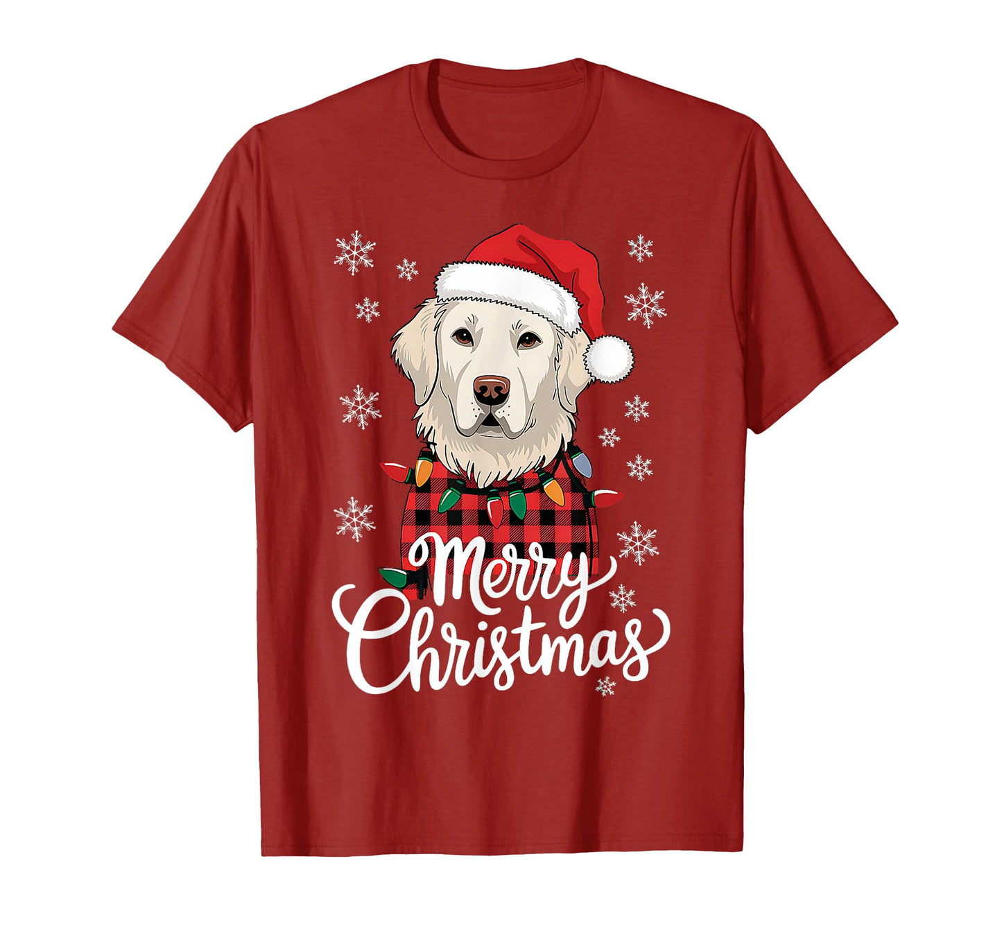Christmas White English Cream Golden Retriever Mom Dog Puppy Men Women T-Shirt