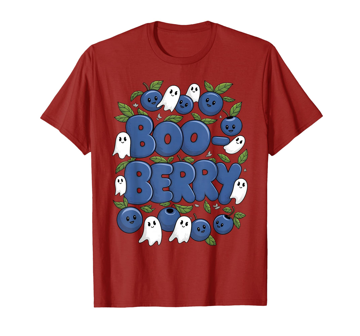Boo Berry Blueberry Halloween Funny Ghost Costume Boys Girls T-Shirt