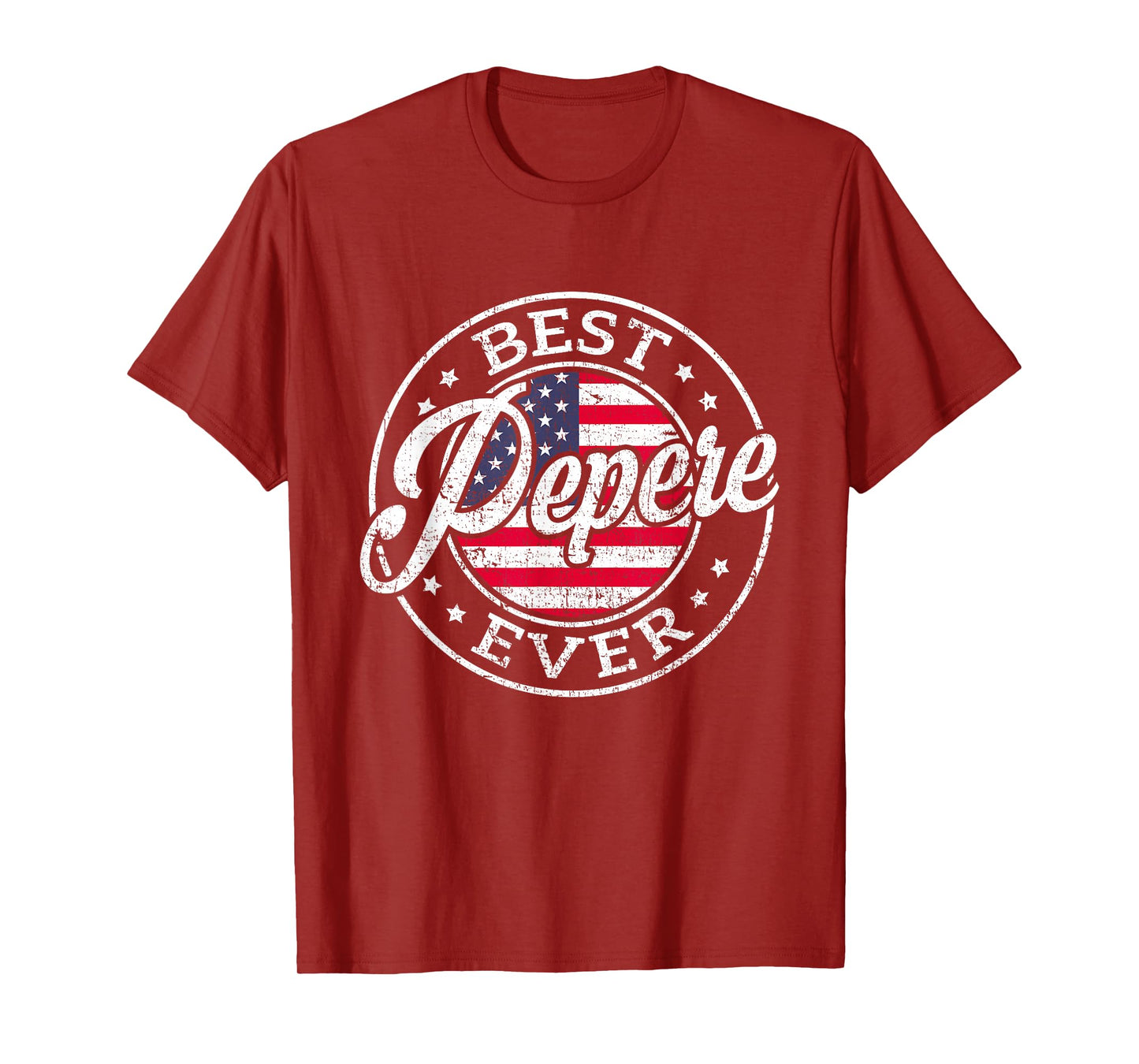 Best Pepere Ever USA Flag Fathers Day Family T-Shirt