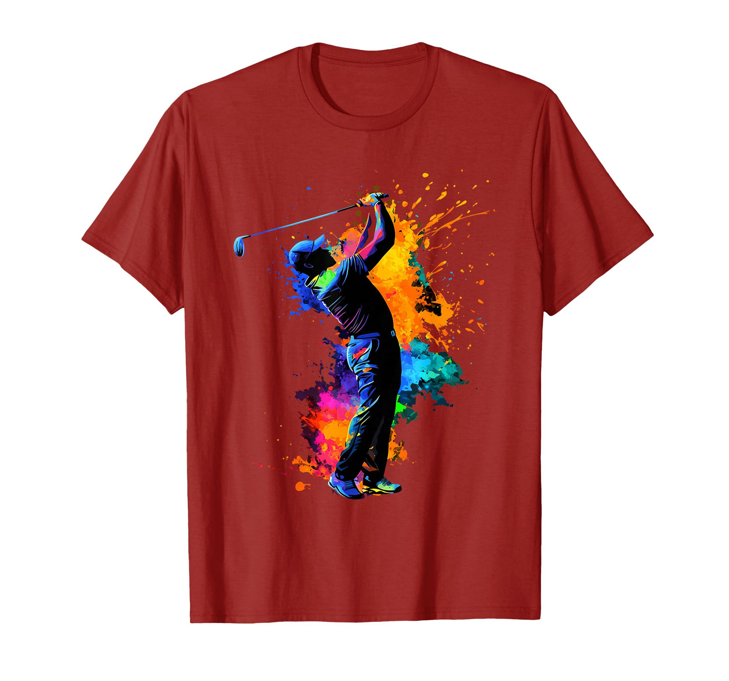 Colorful Golfer Golf Golfing T-Shirt