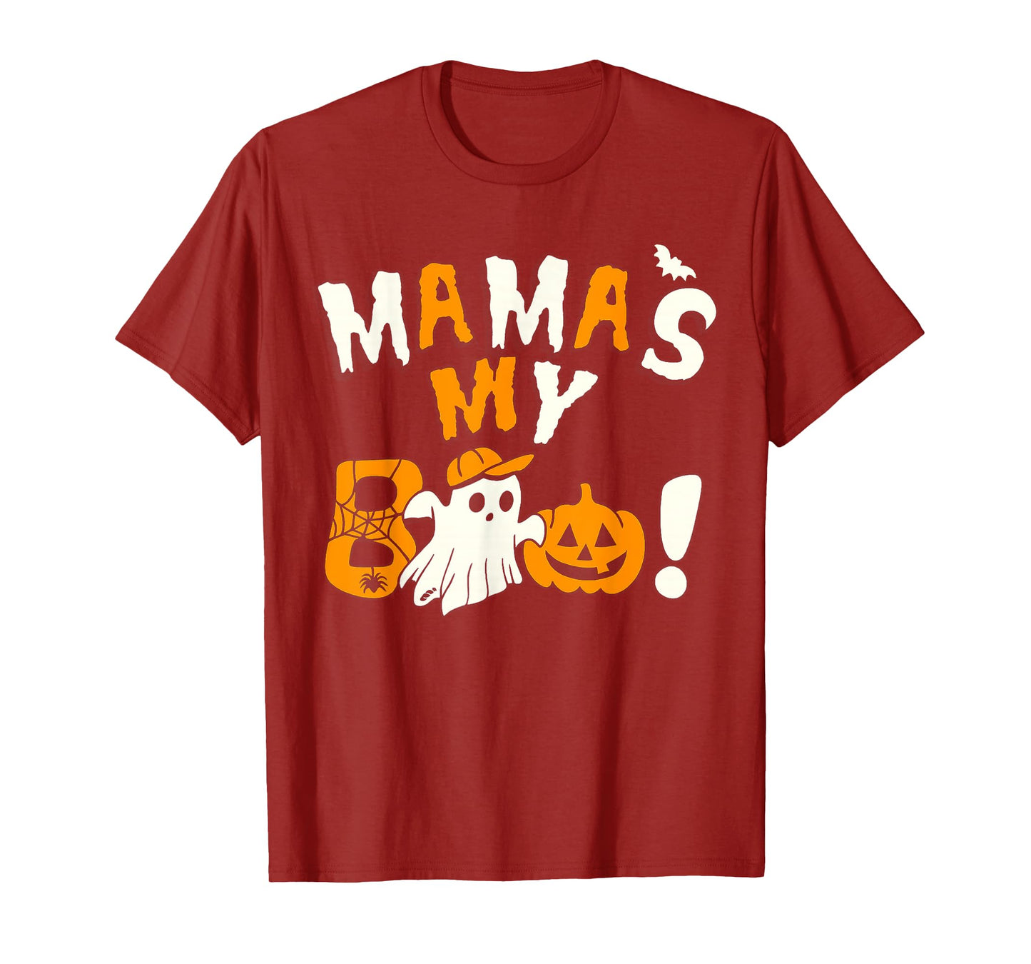 Mama is My Boo Halloween Ghost Toddler Boys Girls Kids T-Shirt