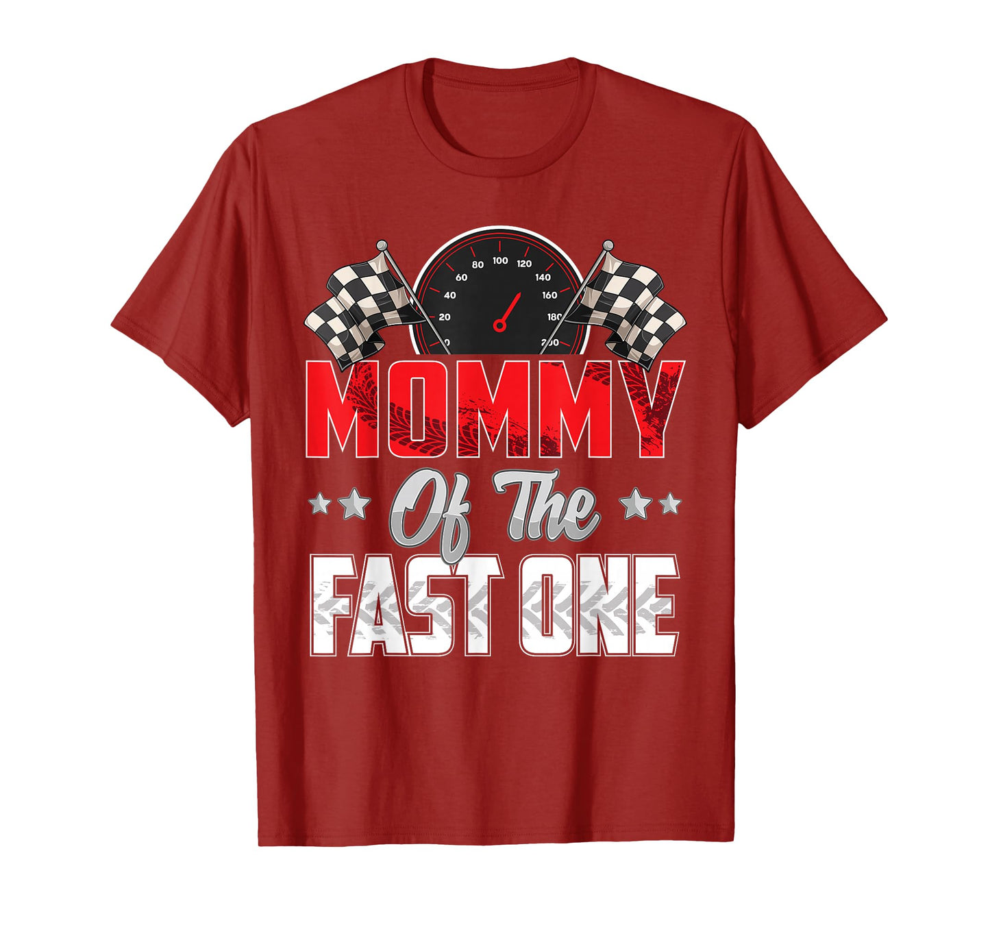 1 year old racing car fast one birthday 1st Family Mommy T-Shirt