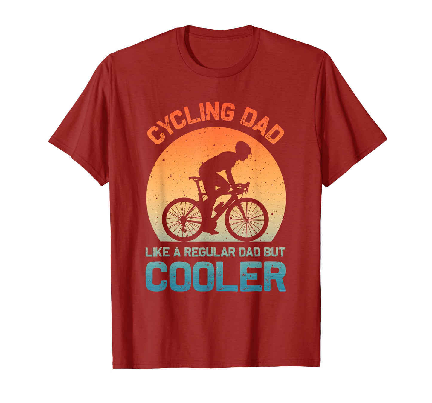 Cycling Dad Art For Men Father Biking Cyclist Road Cycling T-Shirt