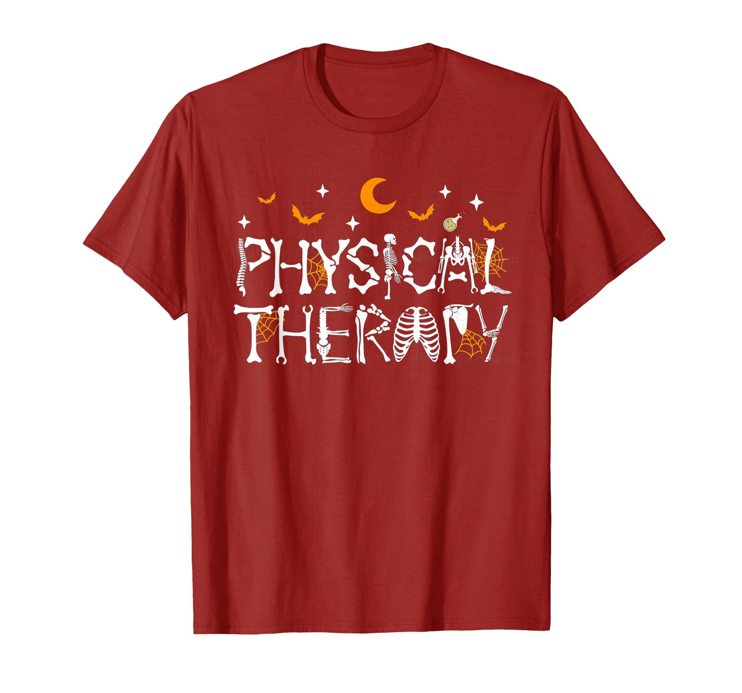 Halloween Physical Therapy Skeleton Pediatric PT PTA DPT T-Shirt