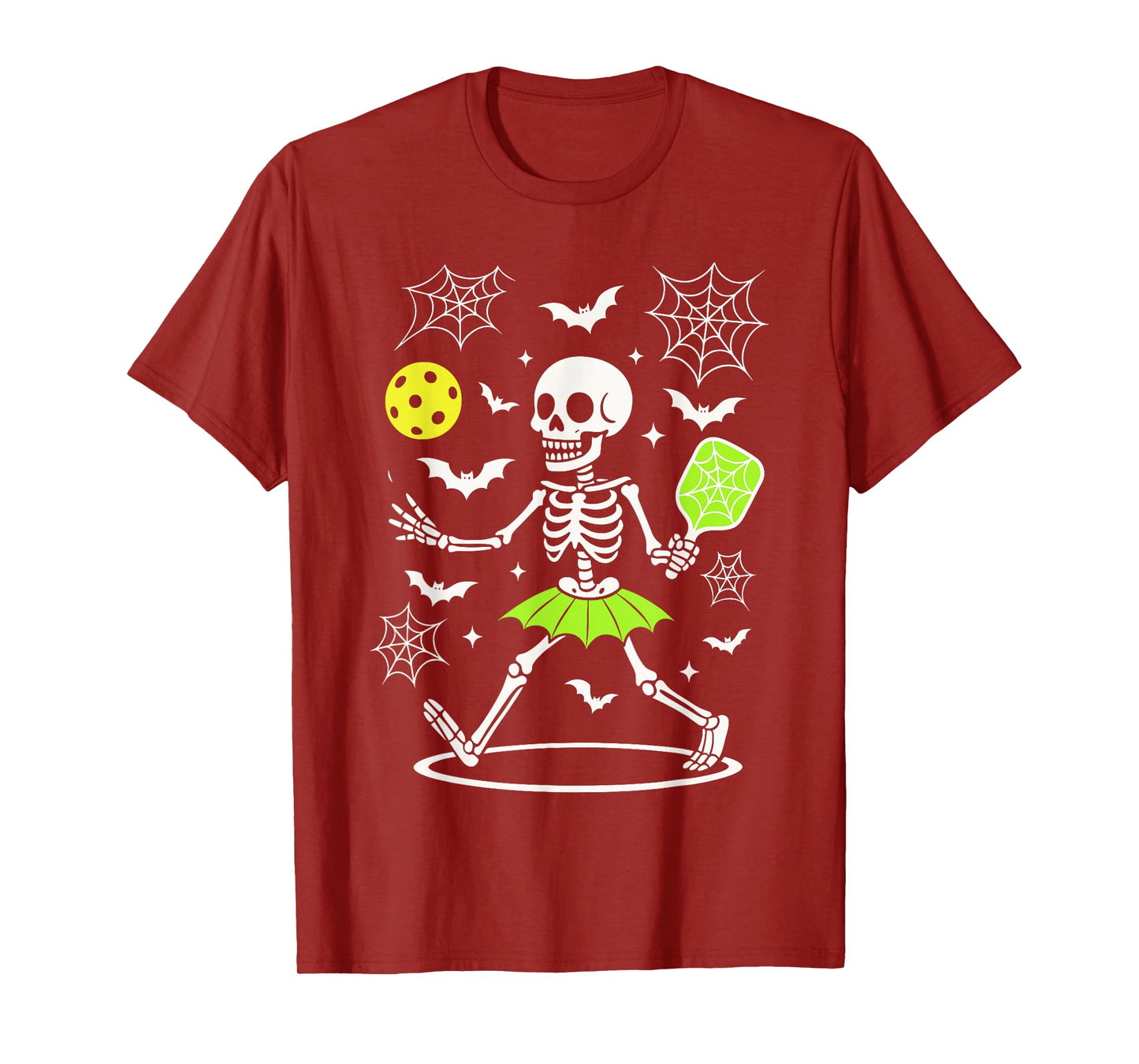 Pickleball Halloween Costume, Spooky Season Skeleton Paddle T-Shirt